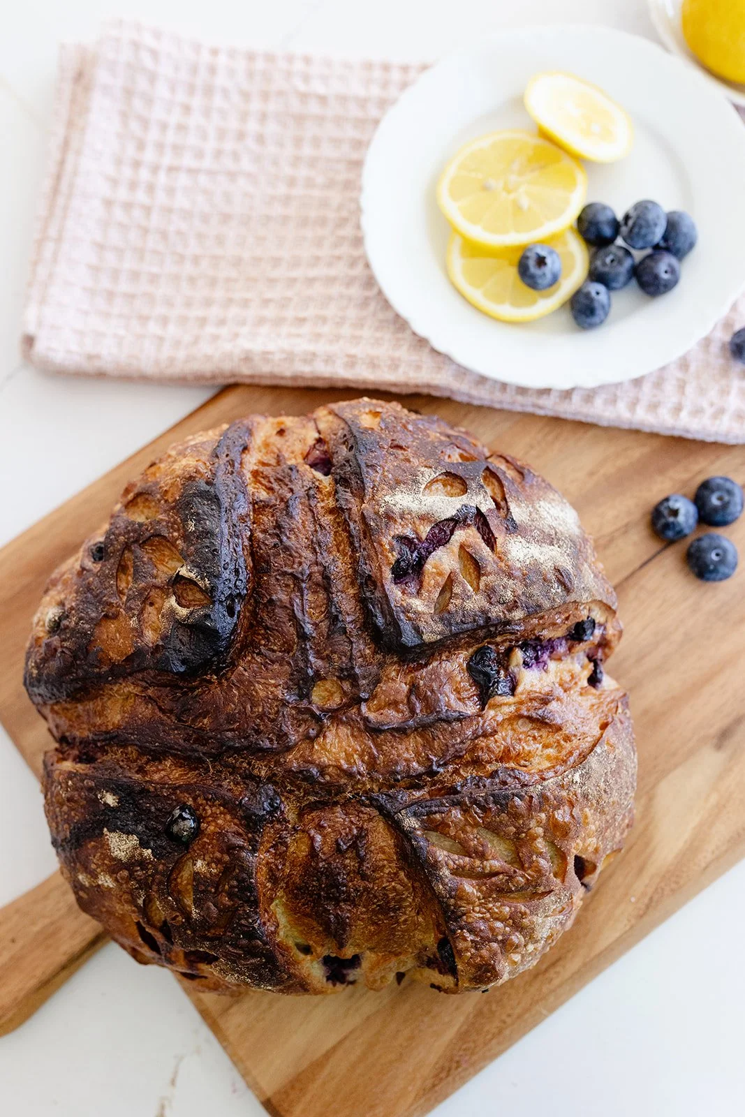 Lemon Blueberry Sourdough Loaf