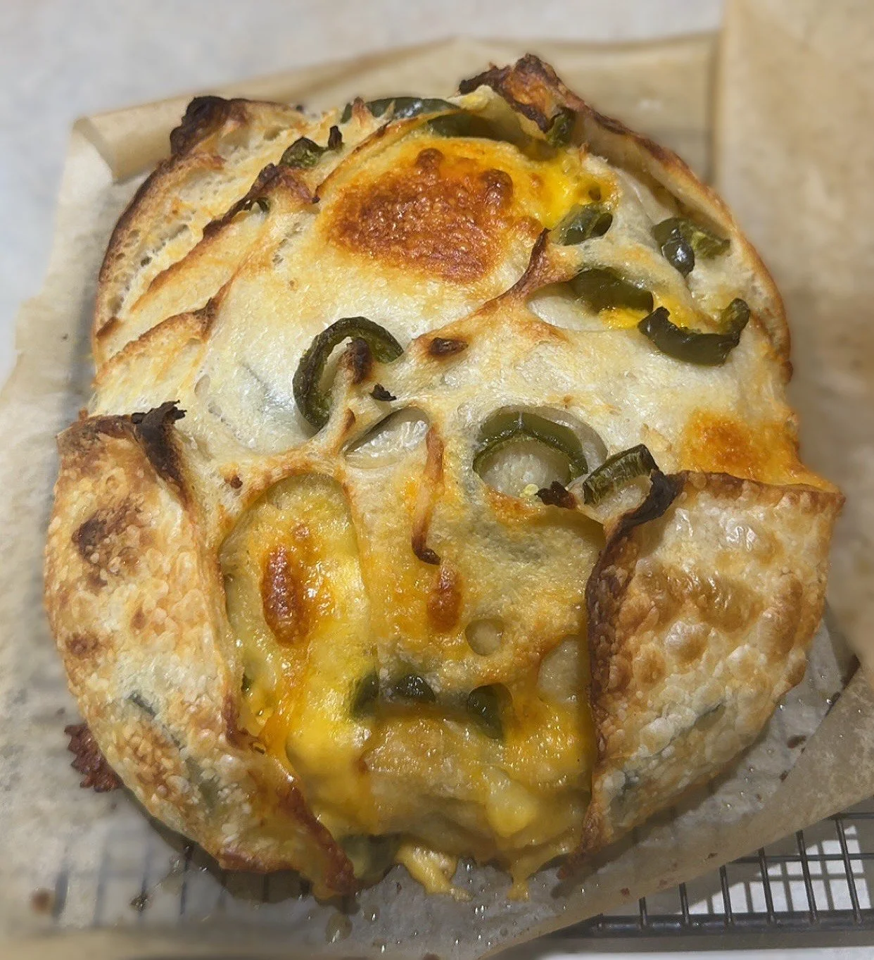 Jalapeños Cheddar Sourdough Loaf