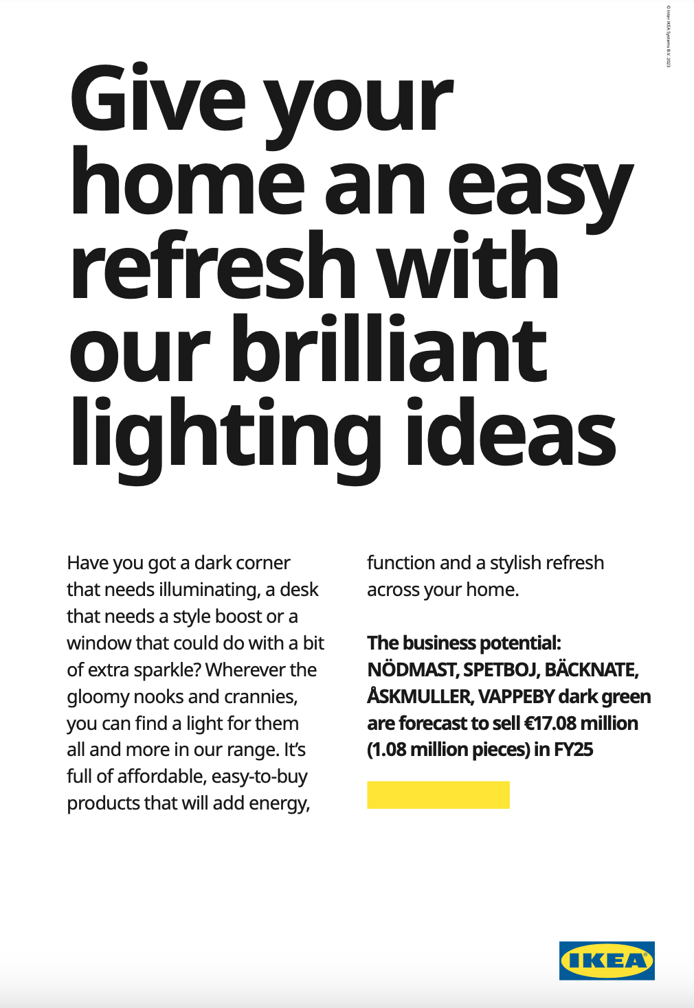 Lighting range update