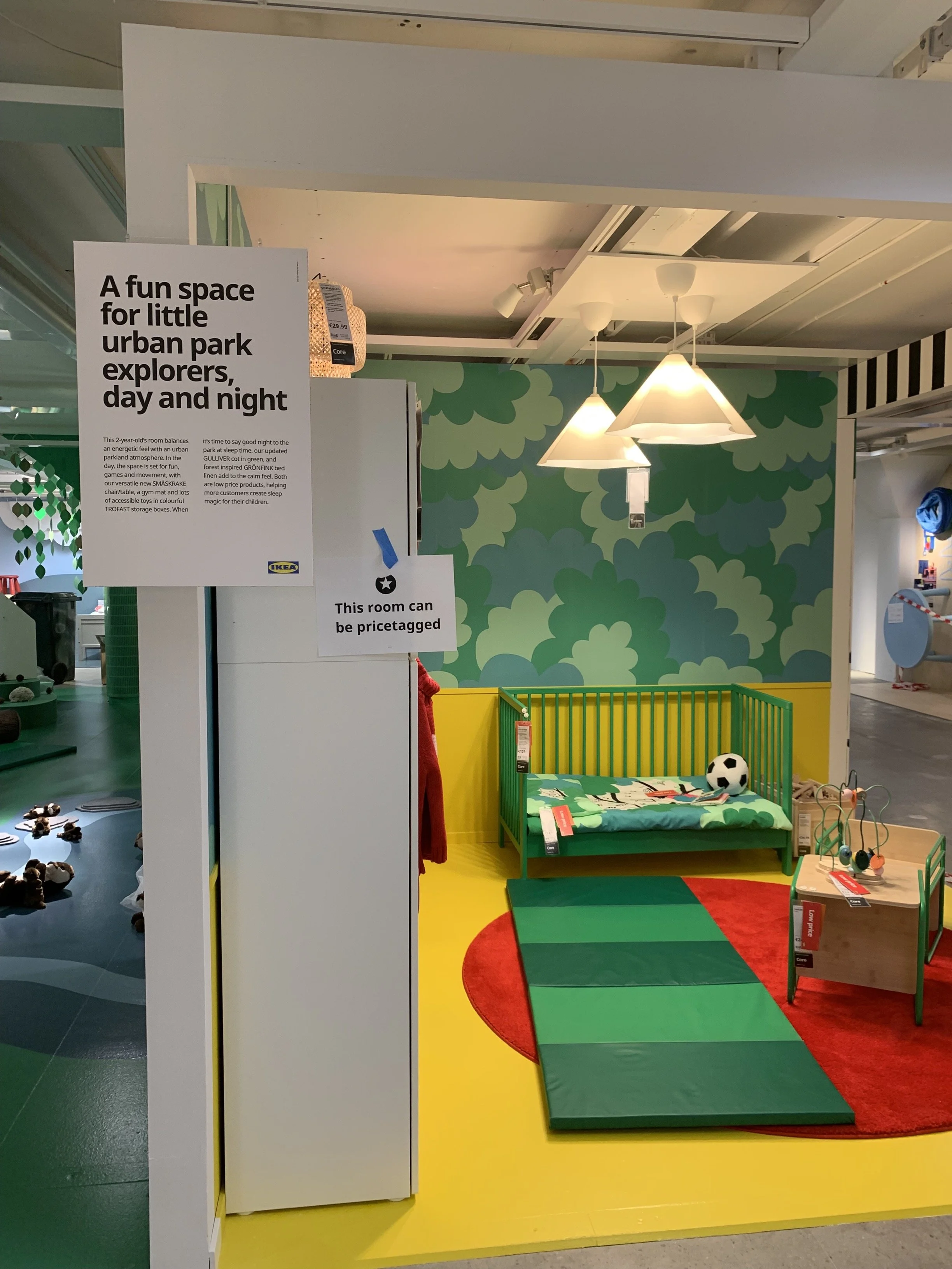 Children's bedroom with GRÖNFINK range