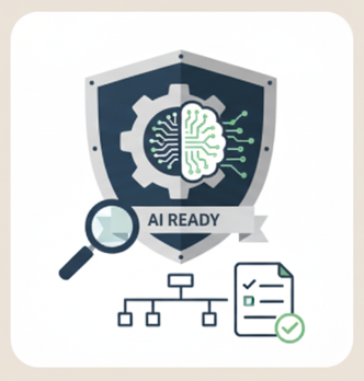 AI readiness assessment evaluating data, processes, and organizational preparedness