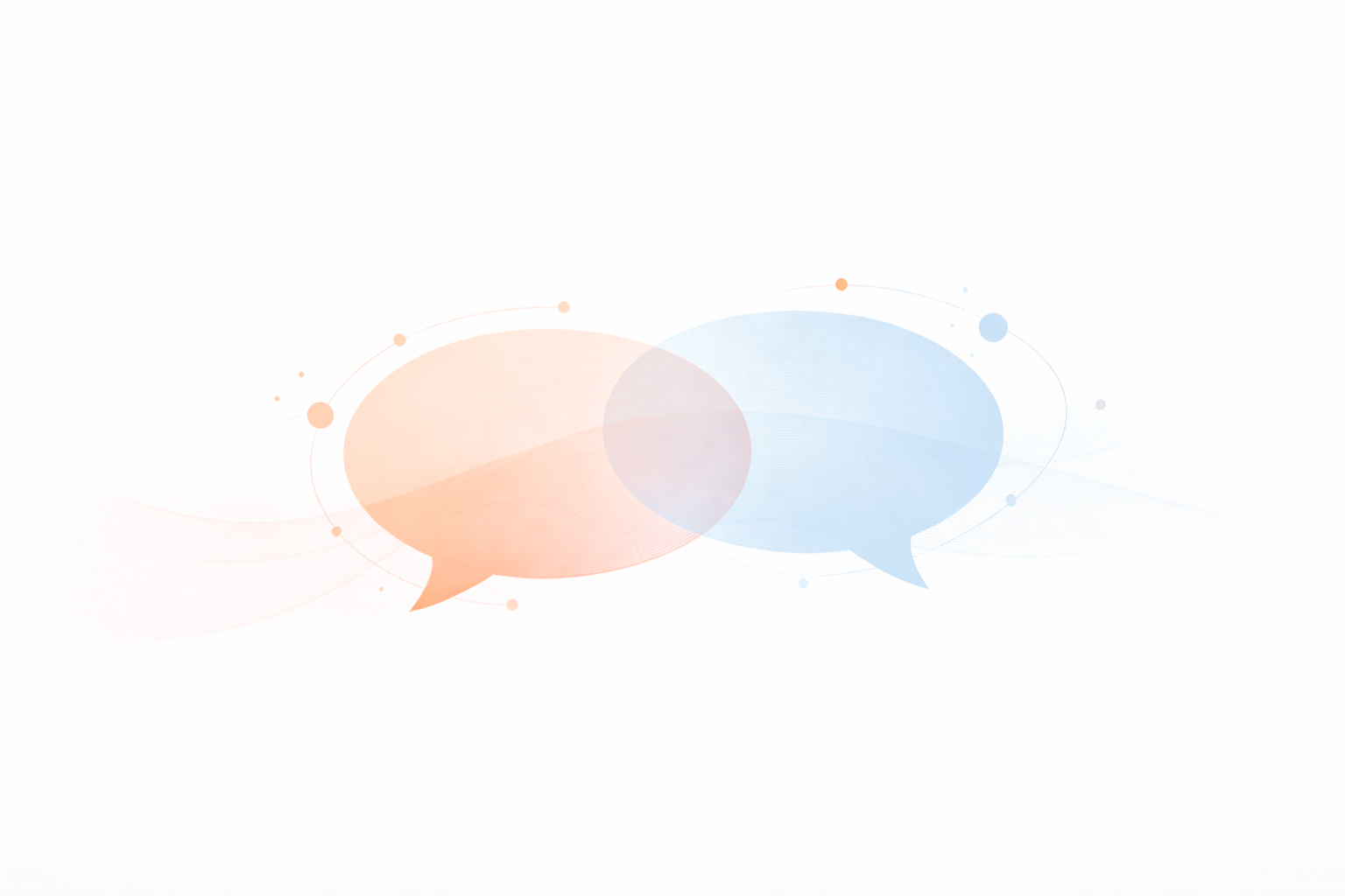 Visual representation of a collaborative conversation and information exchange