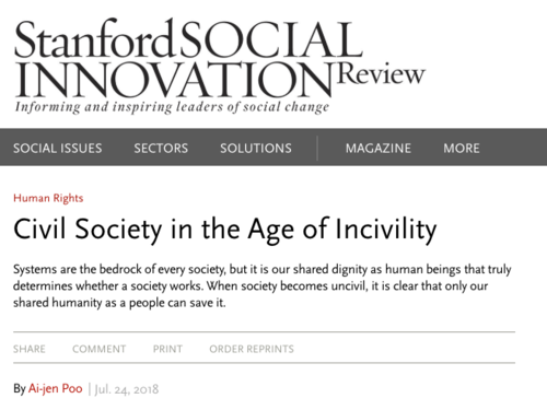 Civil Society in the Age of Incivility