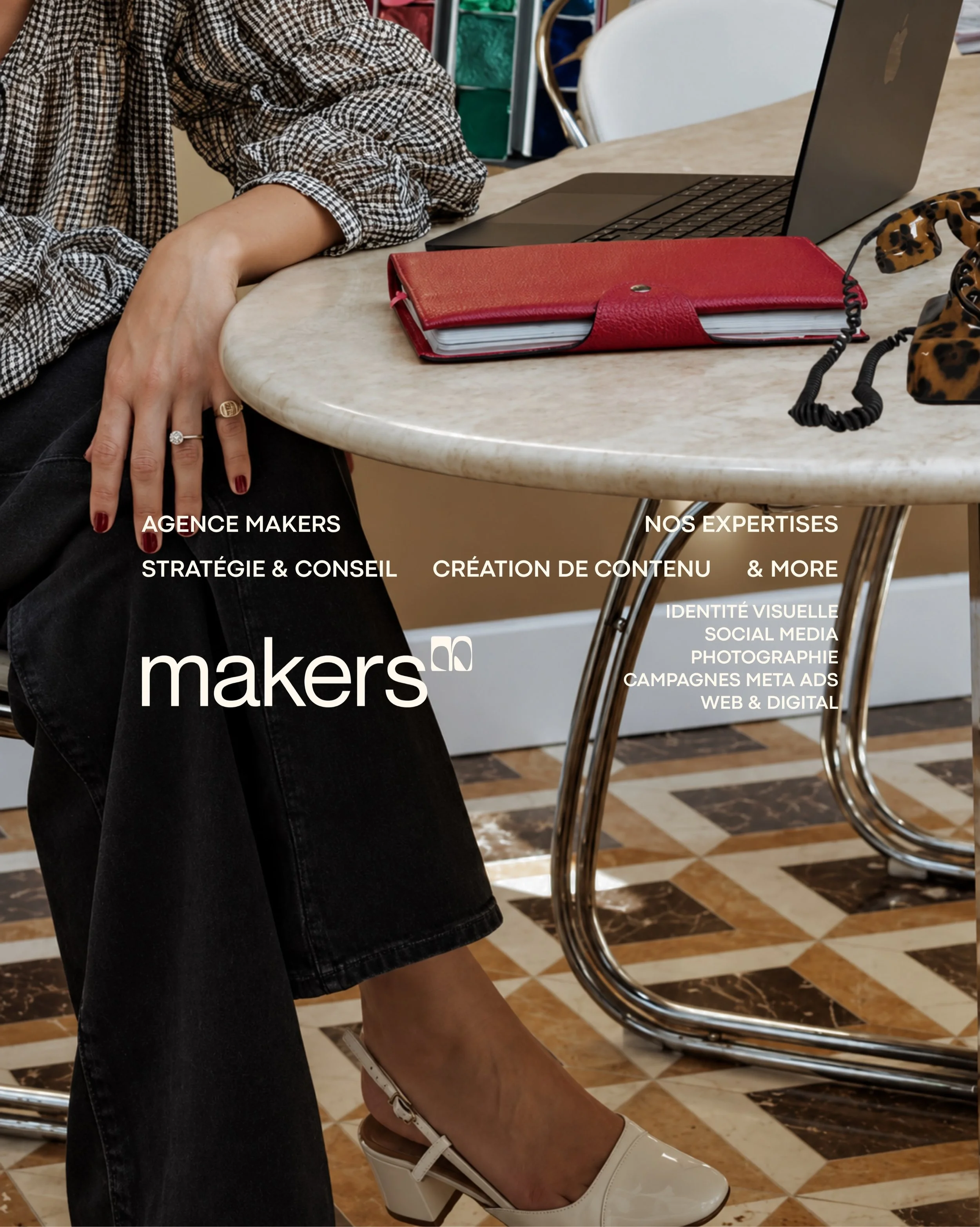 Vos projets de communication, c&rsquo;est notre expertise 🐆

Chez Makers, nous accompagnons des dirigeants &amp; des marques &agrave; diff&eacute;rents stades : lancement ou refonte dans leur d&eacute;veloppement, de la r&eacute;flexion strat&eacute