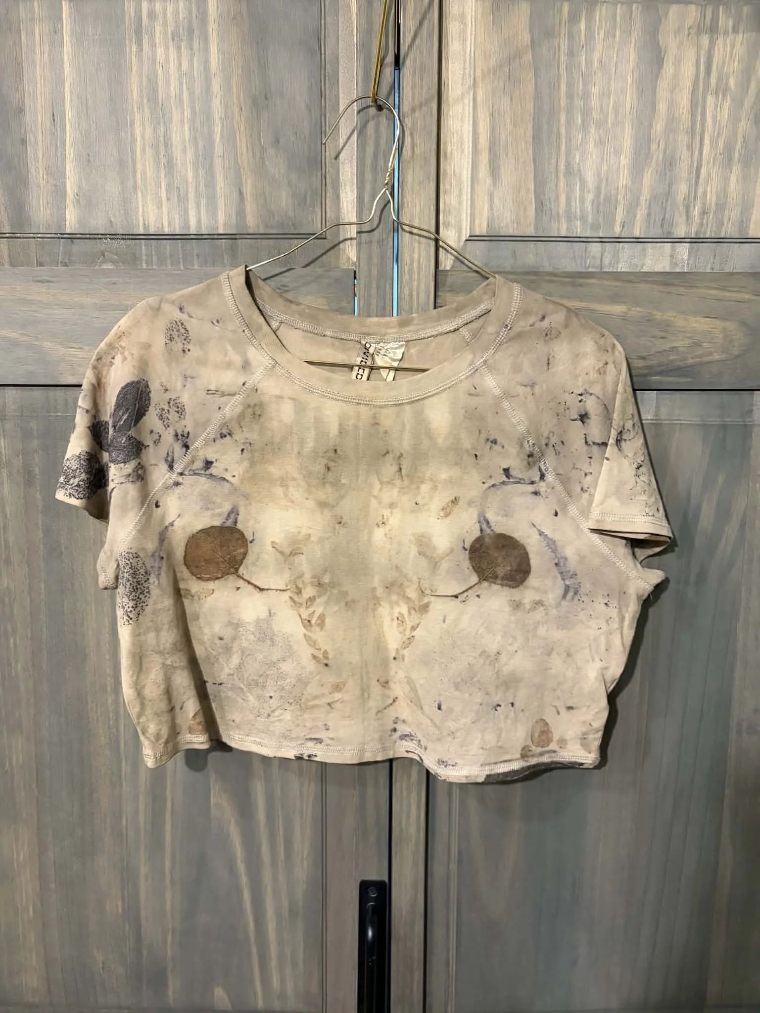 Crop-Top Eco-Print ~ XL