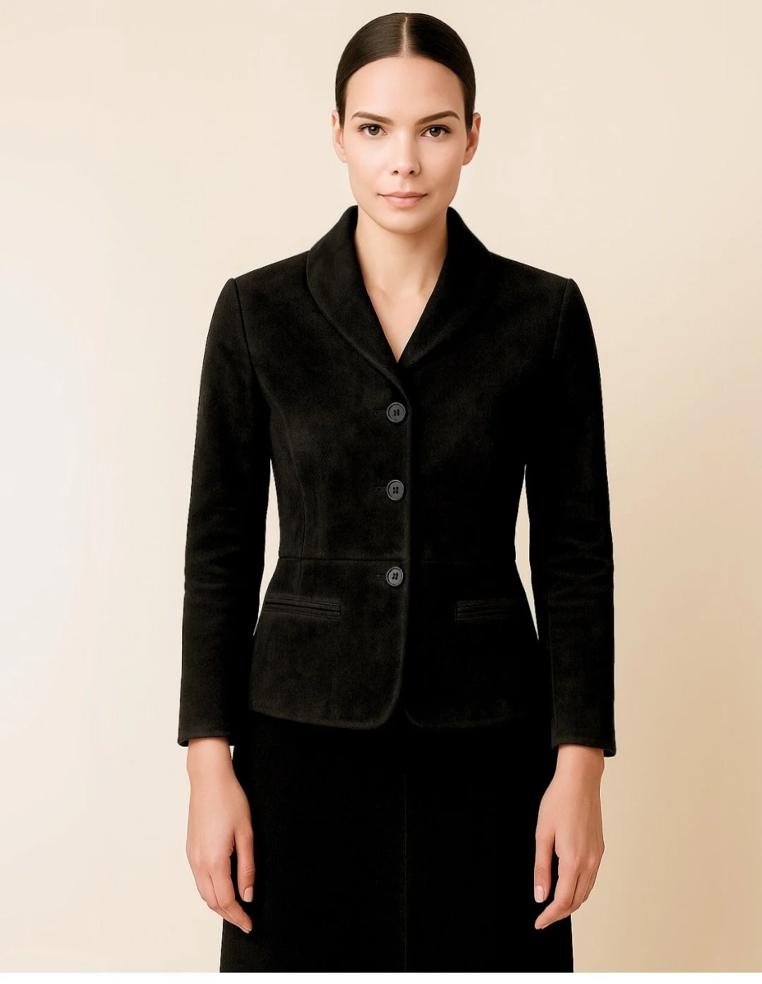 Deconstructed Leather Blazer
