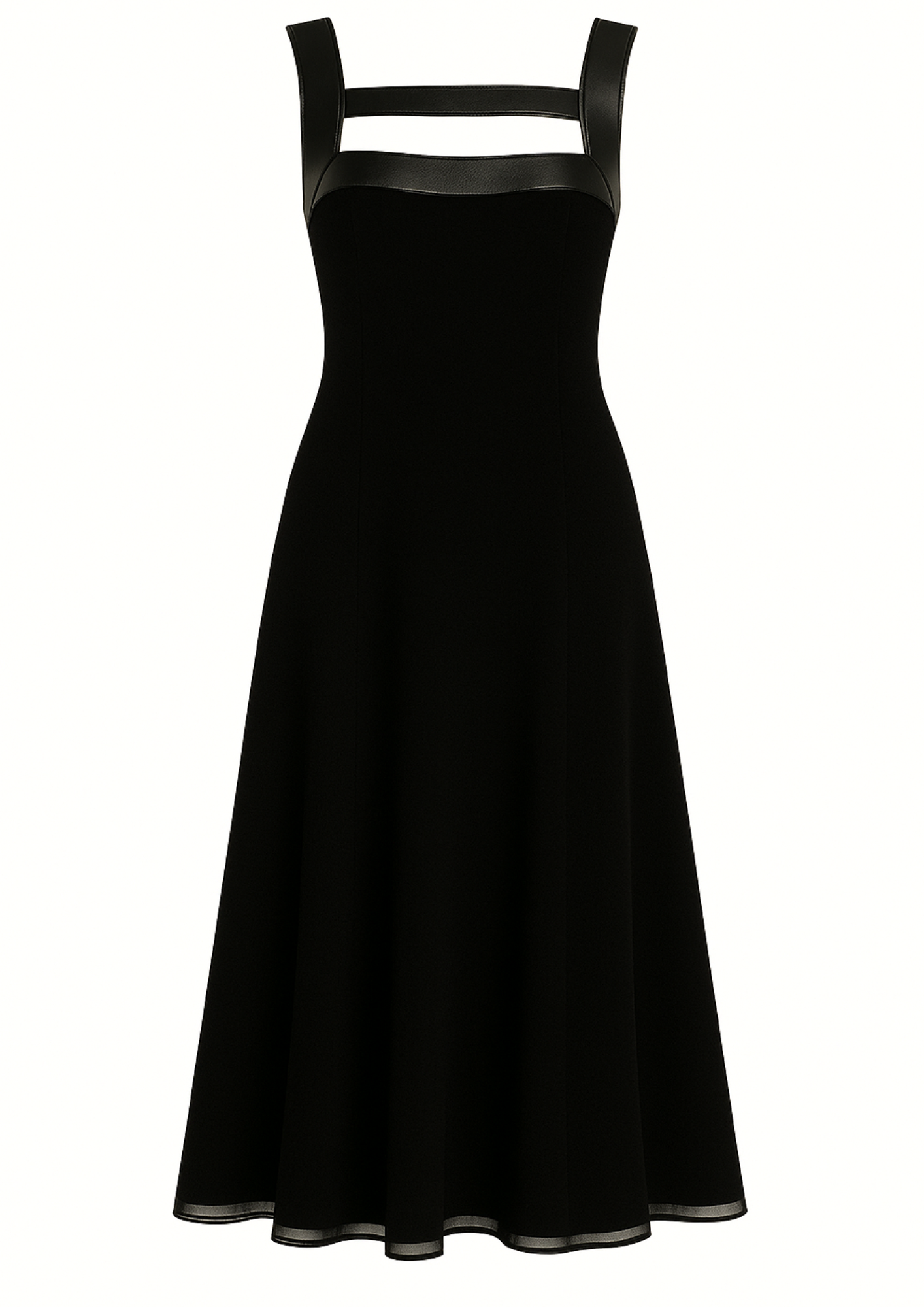 Leather Strap Dress