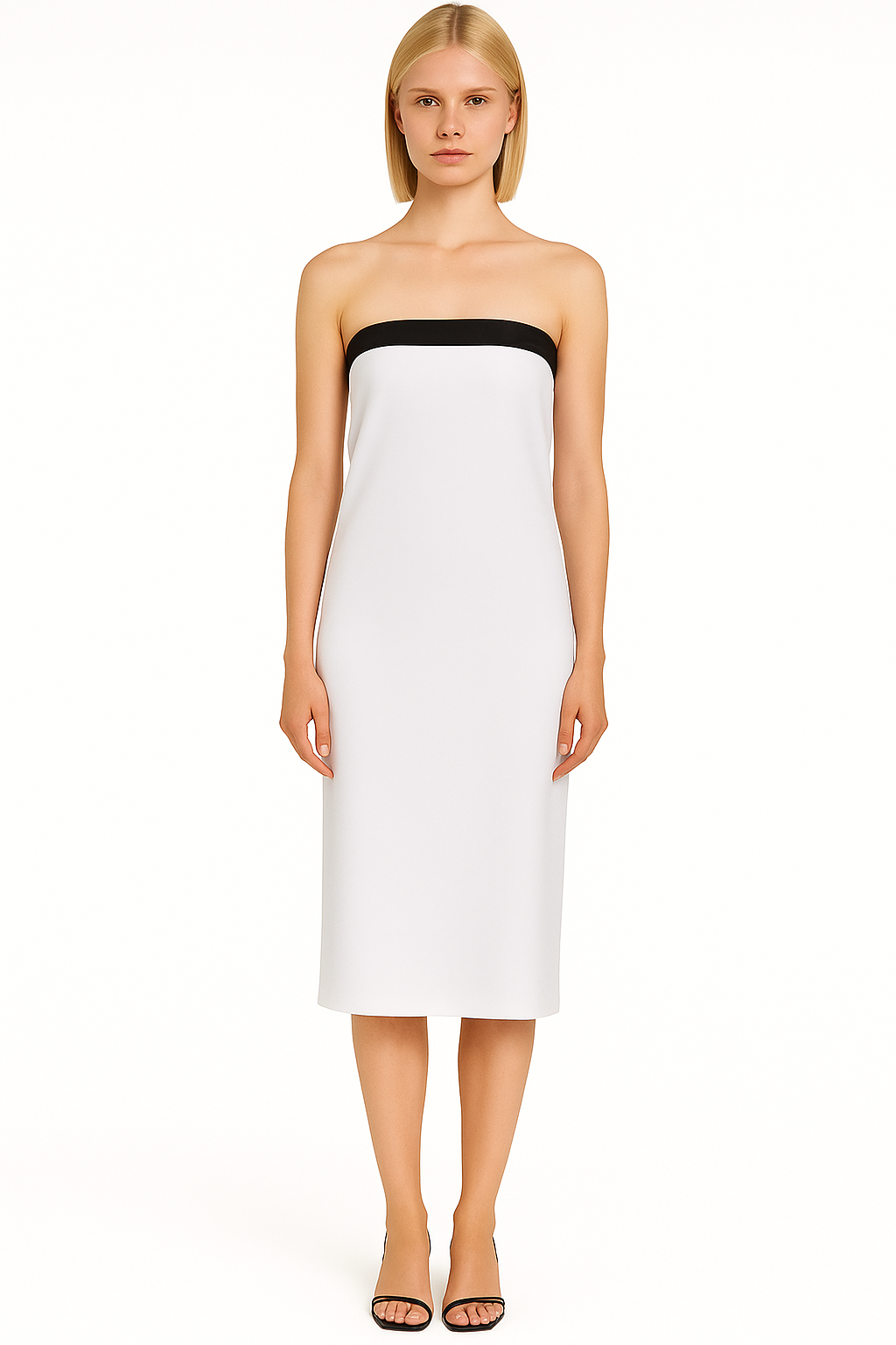 Strapless Leather Dress