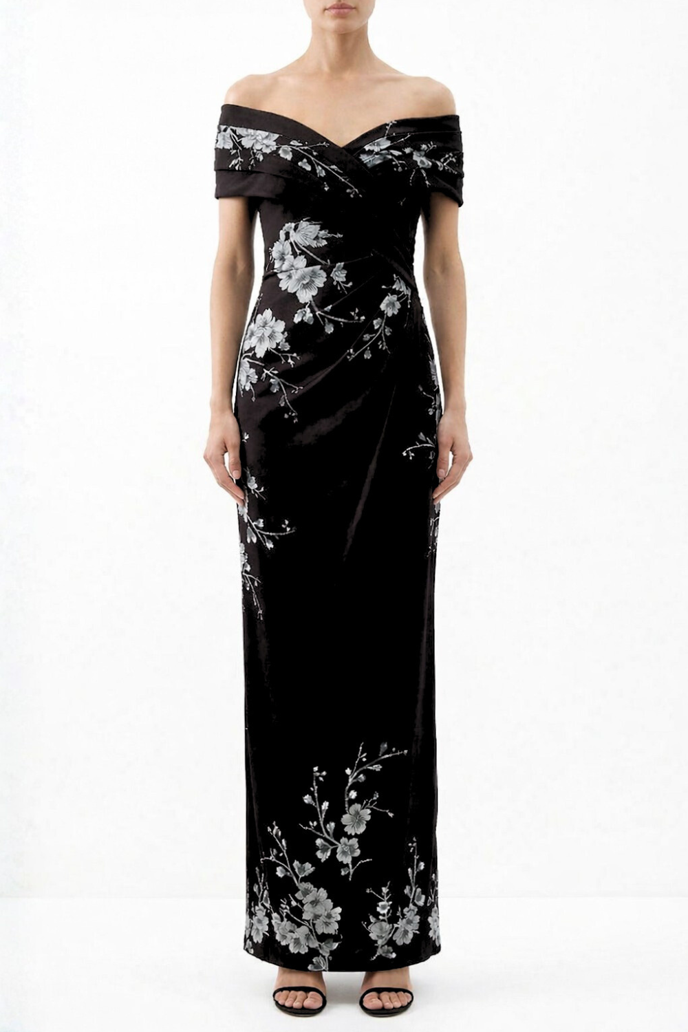 Draped Off-Shoulder Dress