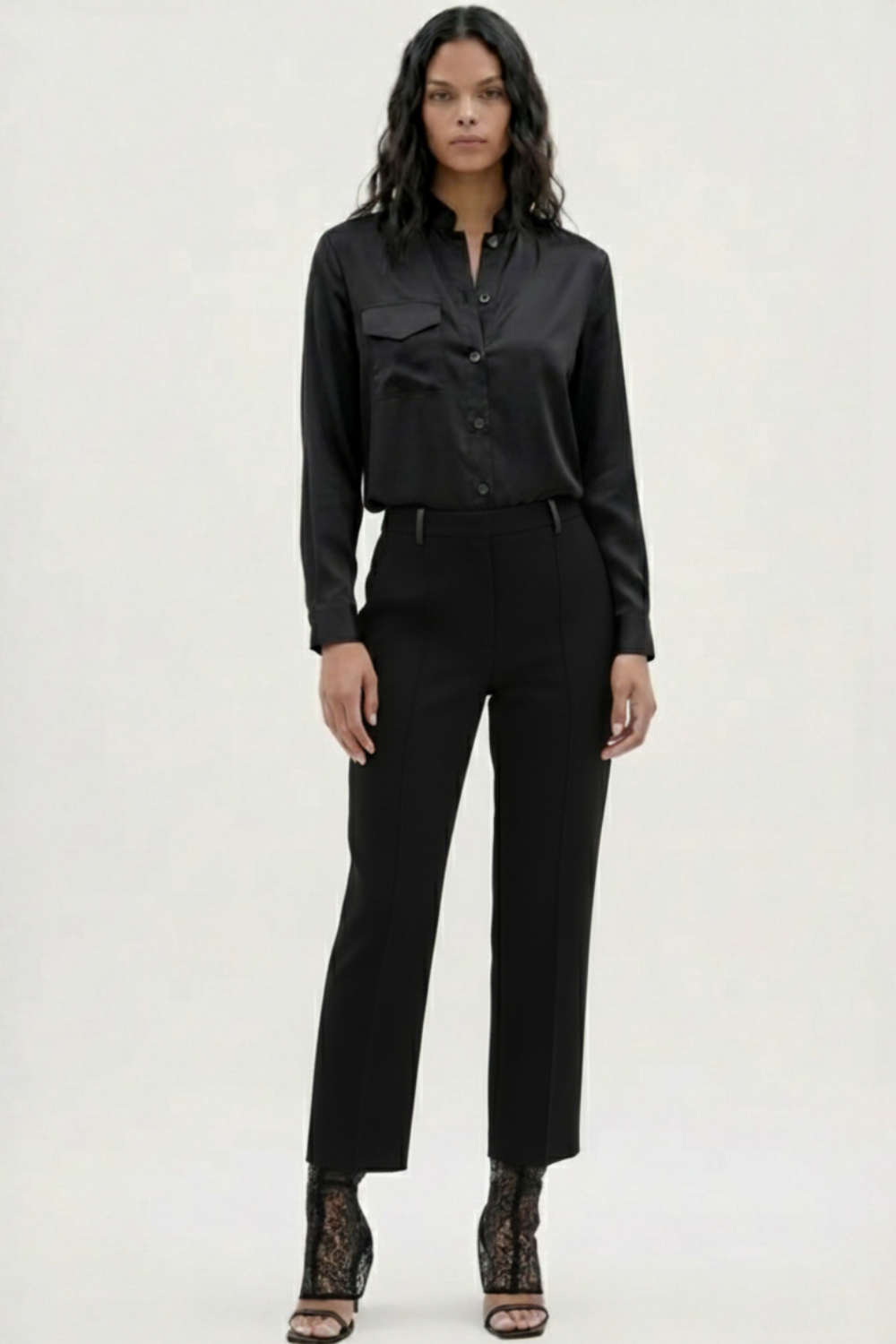 Tailored Leather Pocket Trousers