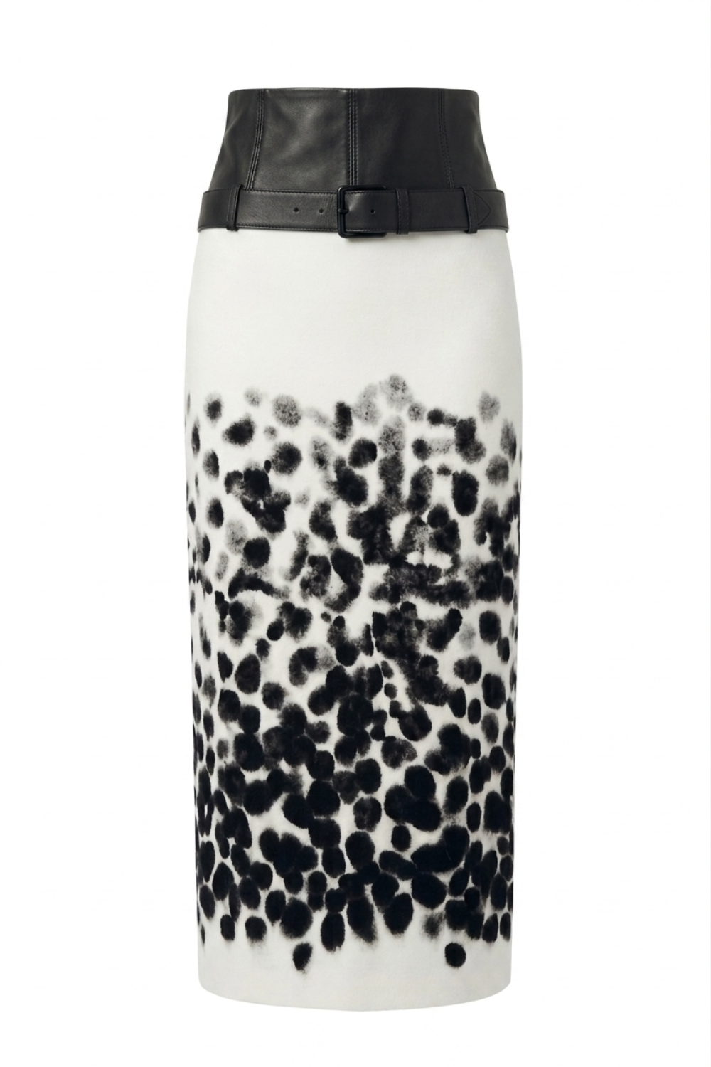 Ink Bloom Silk Skirt