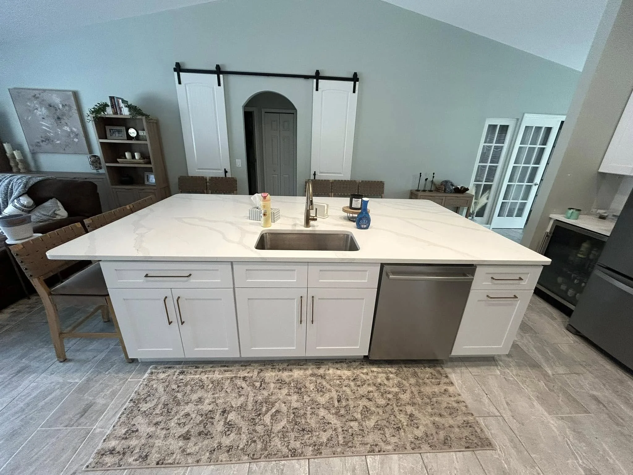 Theres nothing better than a huge kitchen island for the center point in your home! 