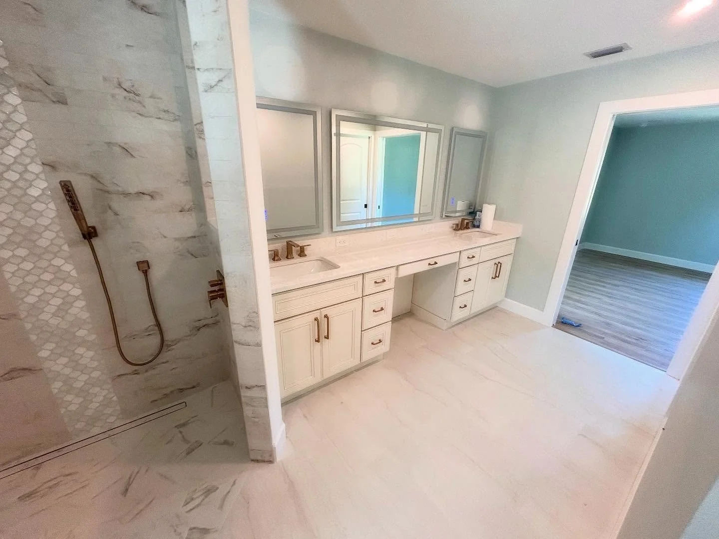 Beautiful master vanity remodel