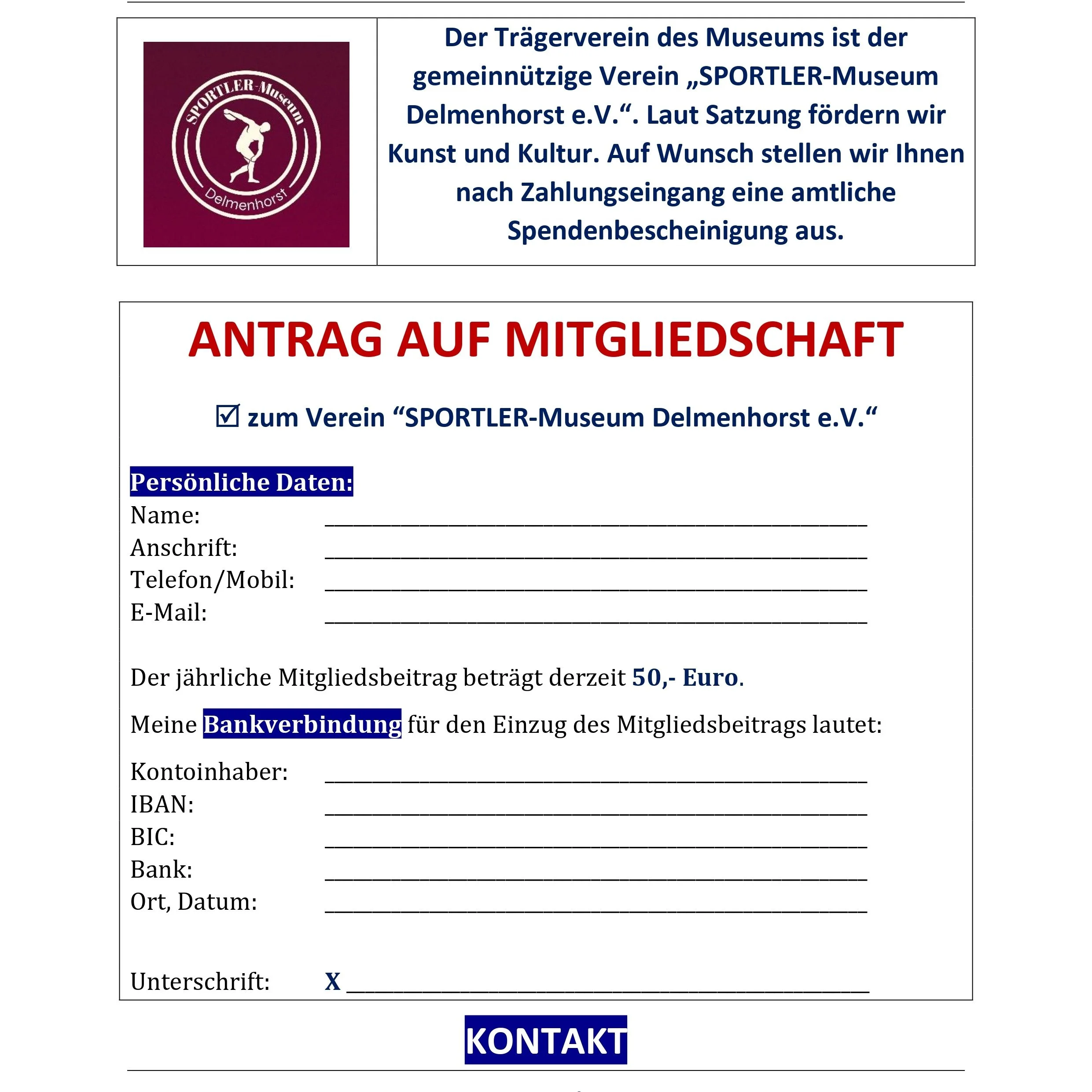Noch nicht Mitglied? Dann aber hurtig! Nutzt gern das Beitrittsformular oder ladet es auf unserer Webseite herunter. 👏💪 Gern weiterleiten an alle, die Sportgeschichte lieben. Spread the word! 🗺

👉 ℹ Kontakt, Museumsf&uuml;hrungen und Mitgliedscha
