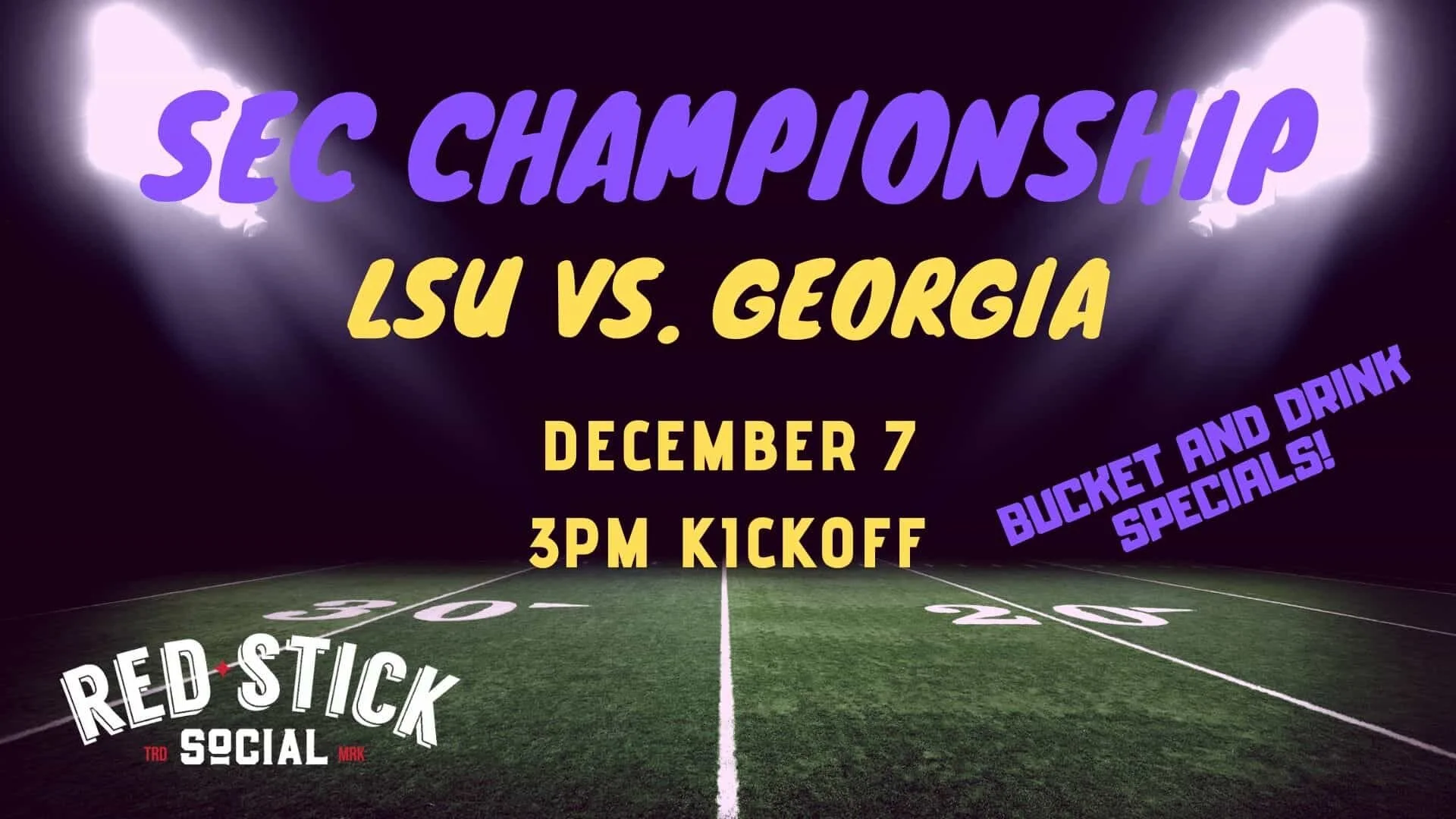 SEC CHAMPIONSHIP: LSU VS. GEORGIA WATCH PARTY