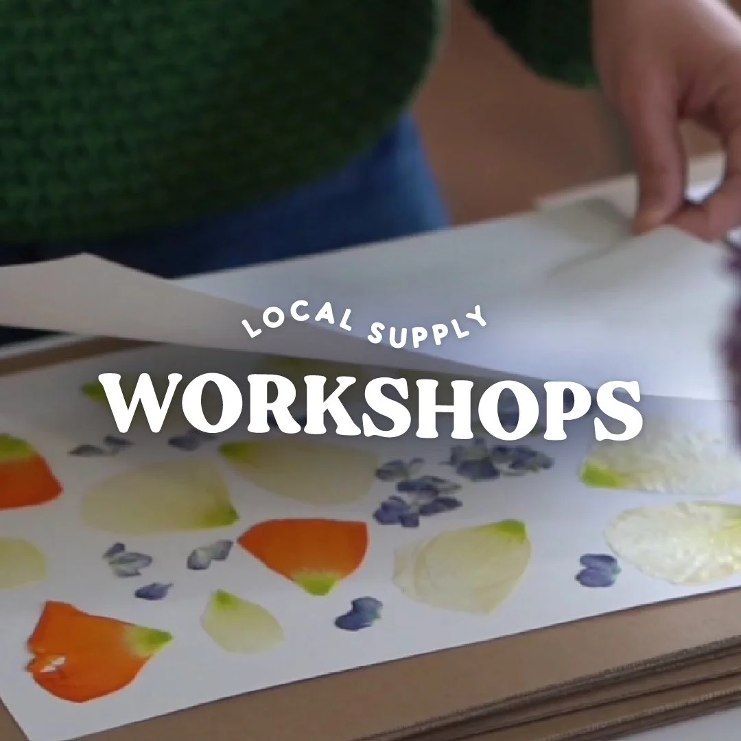 Flower Pressing Workshop at Local Supply