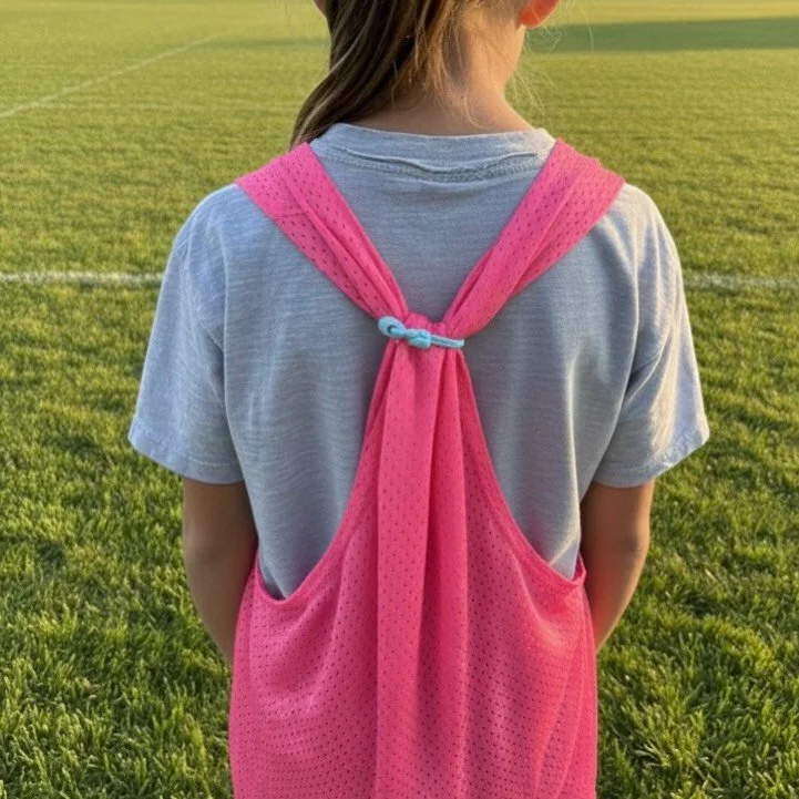 This fall and winter, we ran a little experiment.
We asked parents, players, and coaches one simple question: What do you notice when your player is wearing a pinnie?

And guess what?

Across dozens of teams and tons of games, the top answers were ex
