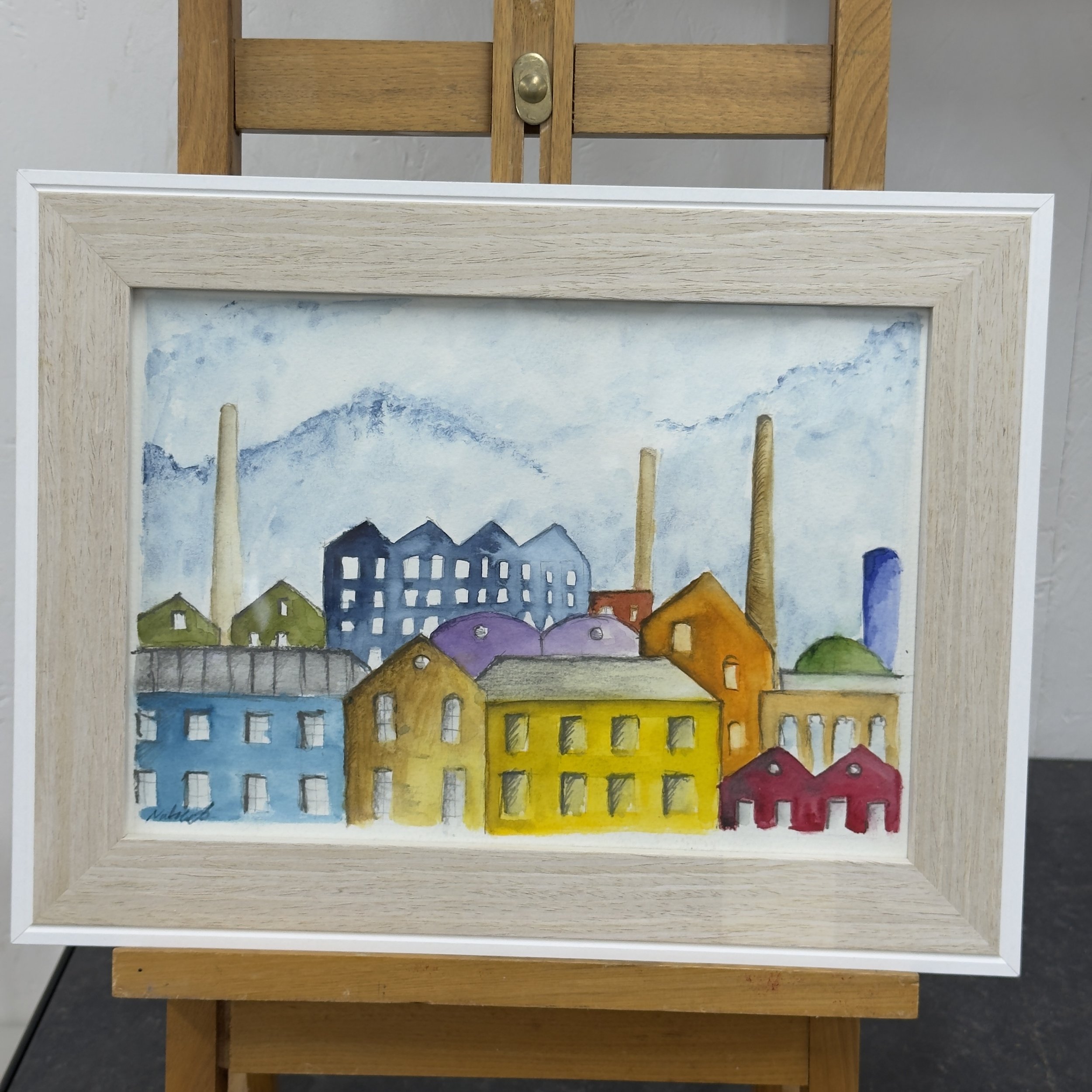 Factories II - Bradford Watercolor Art