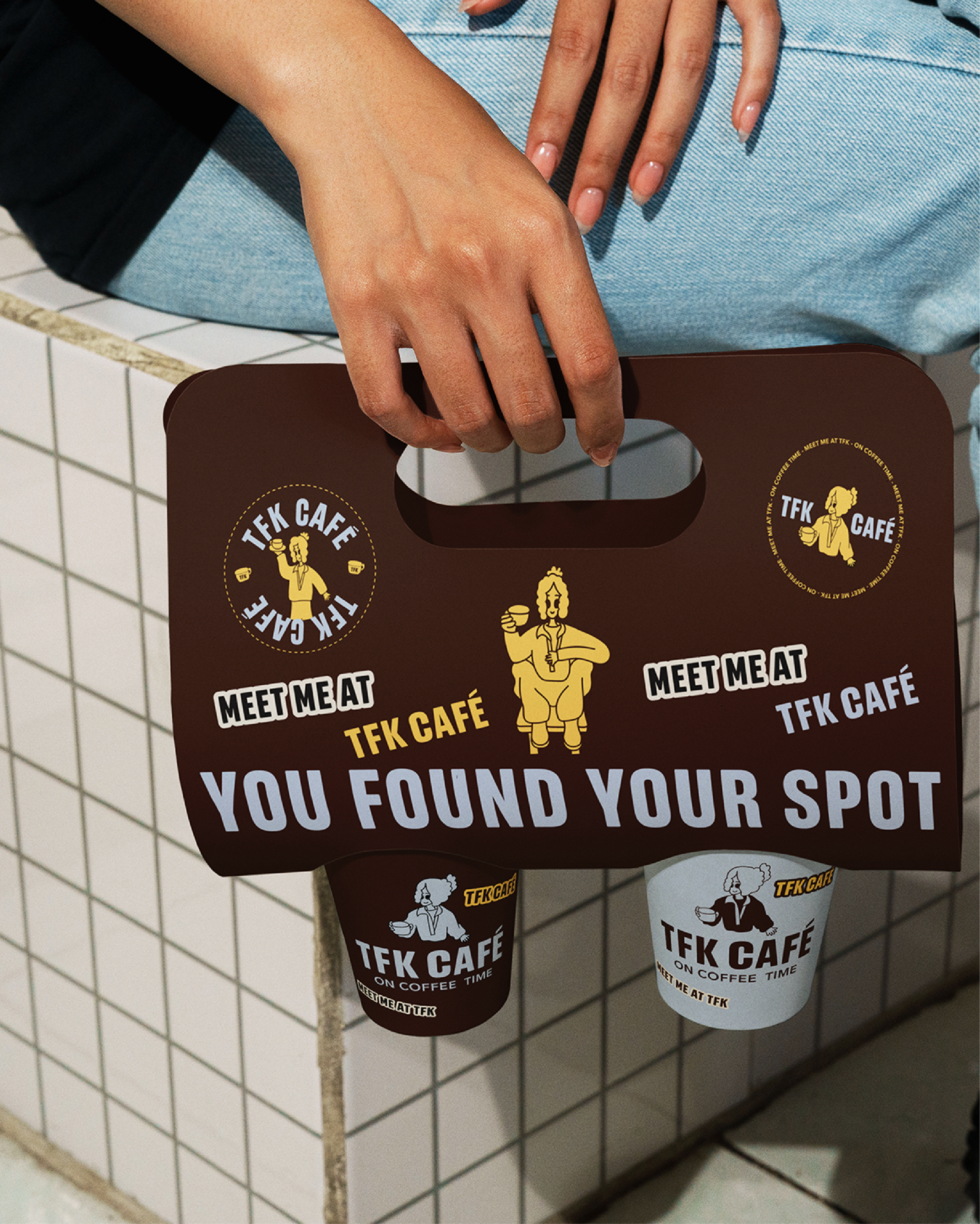 TFK cafe take out coffee cups