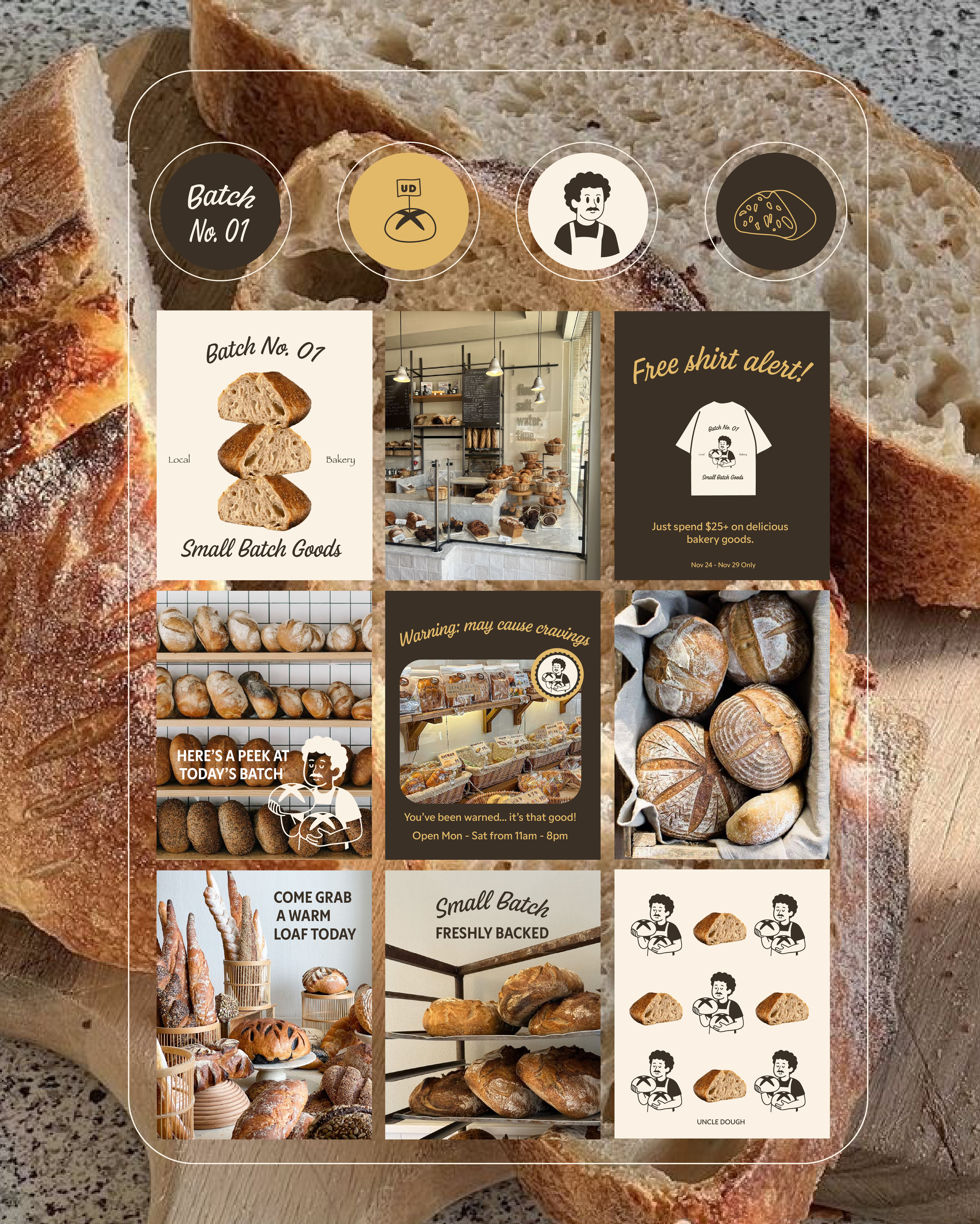 Social media content instagram feed