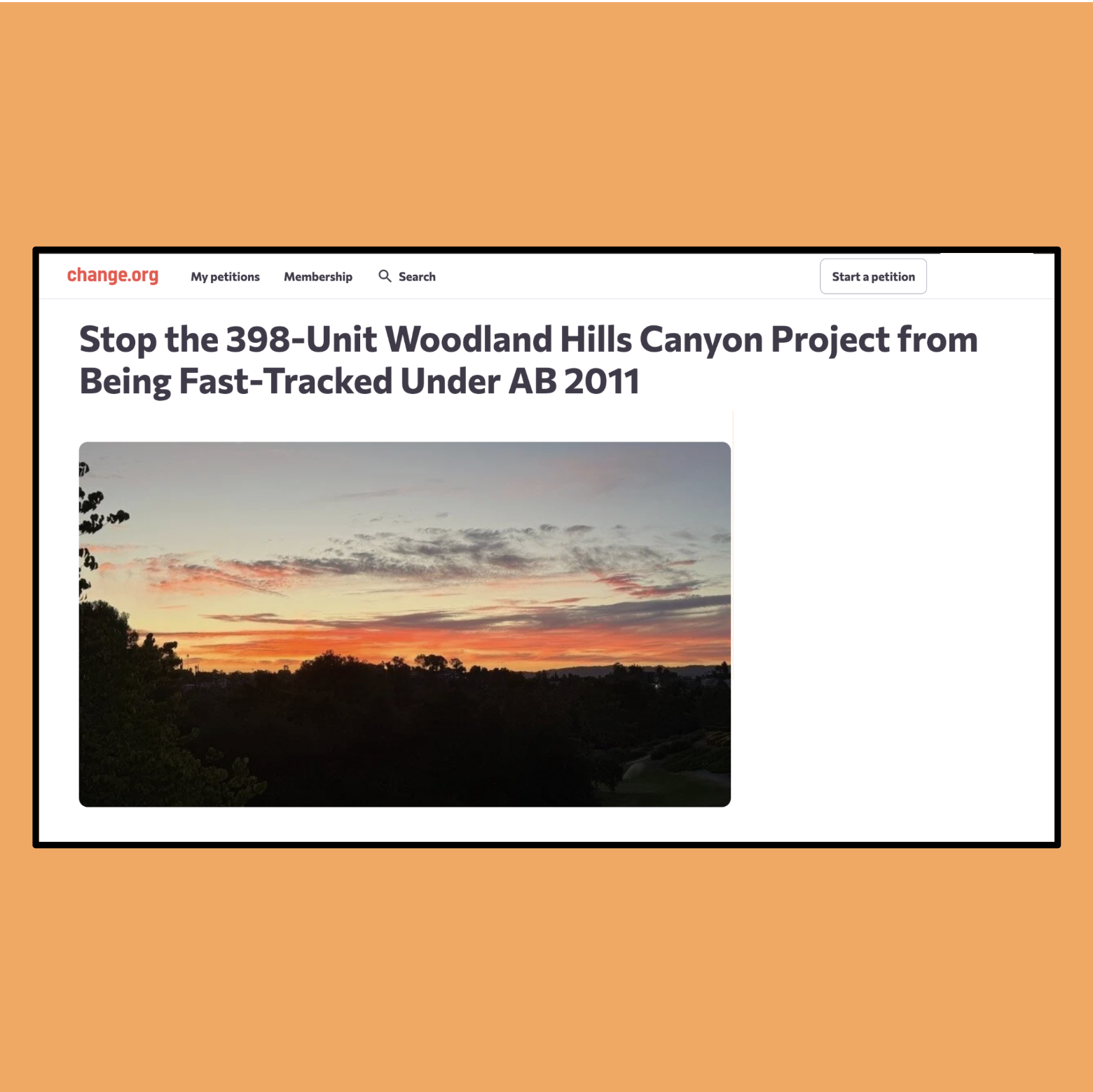 Petition and Neighbor Email Sign up List Started