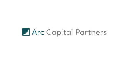 Arc Capital Partners logo on a black background.