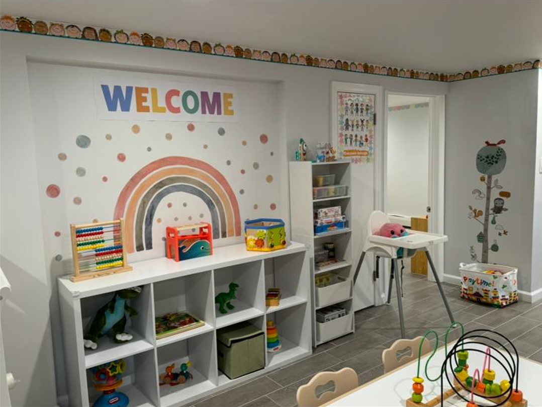 Colorful children's playroom with a 