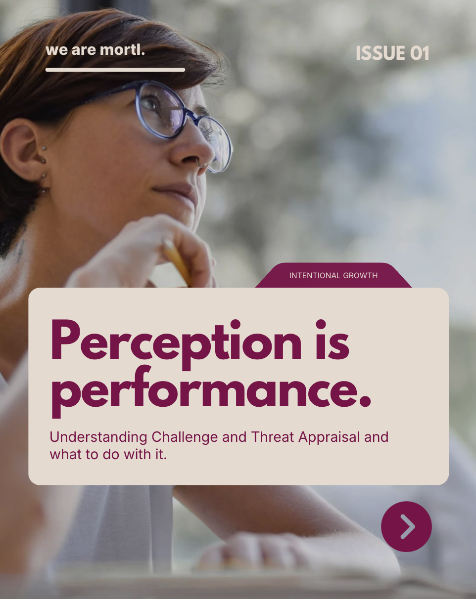 https://www.mortl.co.uk/intentional-growth-issue-01-perception-is-performance