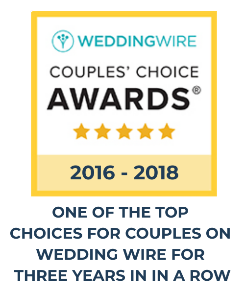 Seabrook Island CLub is a WEDDINGWIRE COUPLES' CHOICE AWARDS Winner from 2016-2018, one of the top choices for couples on WeddingWire for three years in a row, with five stars.