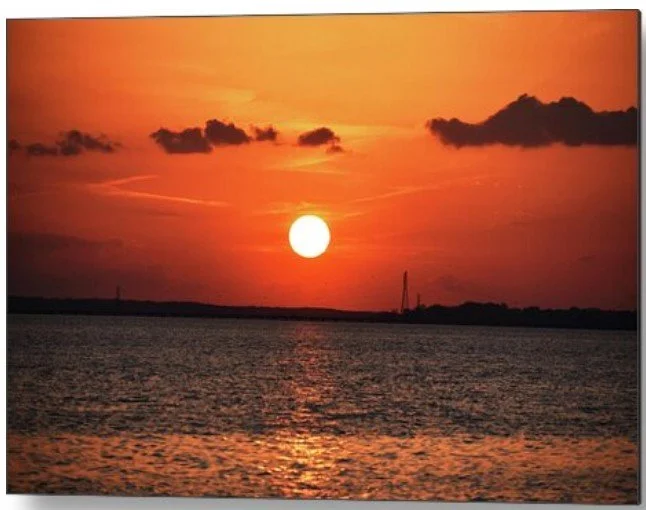 Sunset Over Tranquil Lake