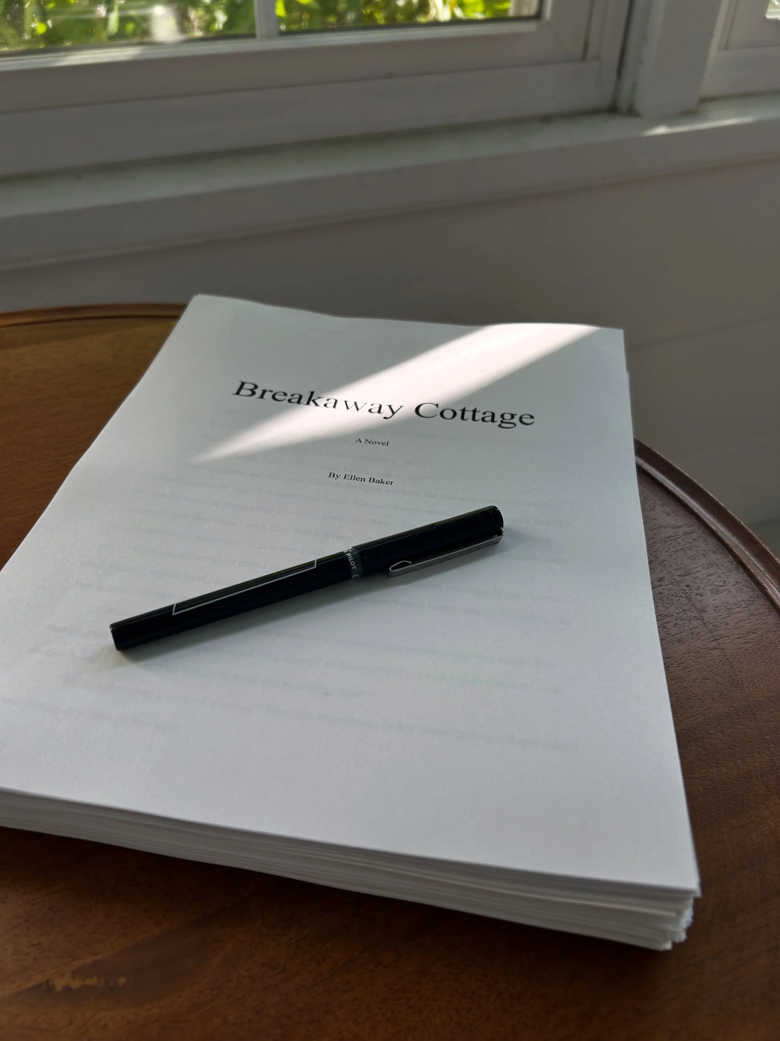 New manuscript complete and sent off to my editor! 🎉 BREAKAWAY COTTAGE takes place in the same Maine coast world of SUMMERLAND COVE, but it&rsquo;s about a different family, a different cottage, and takes place in a different time period. So looking