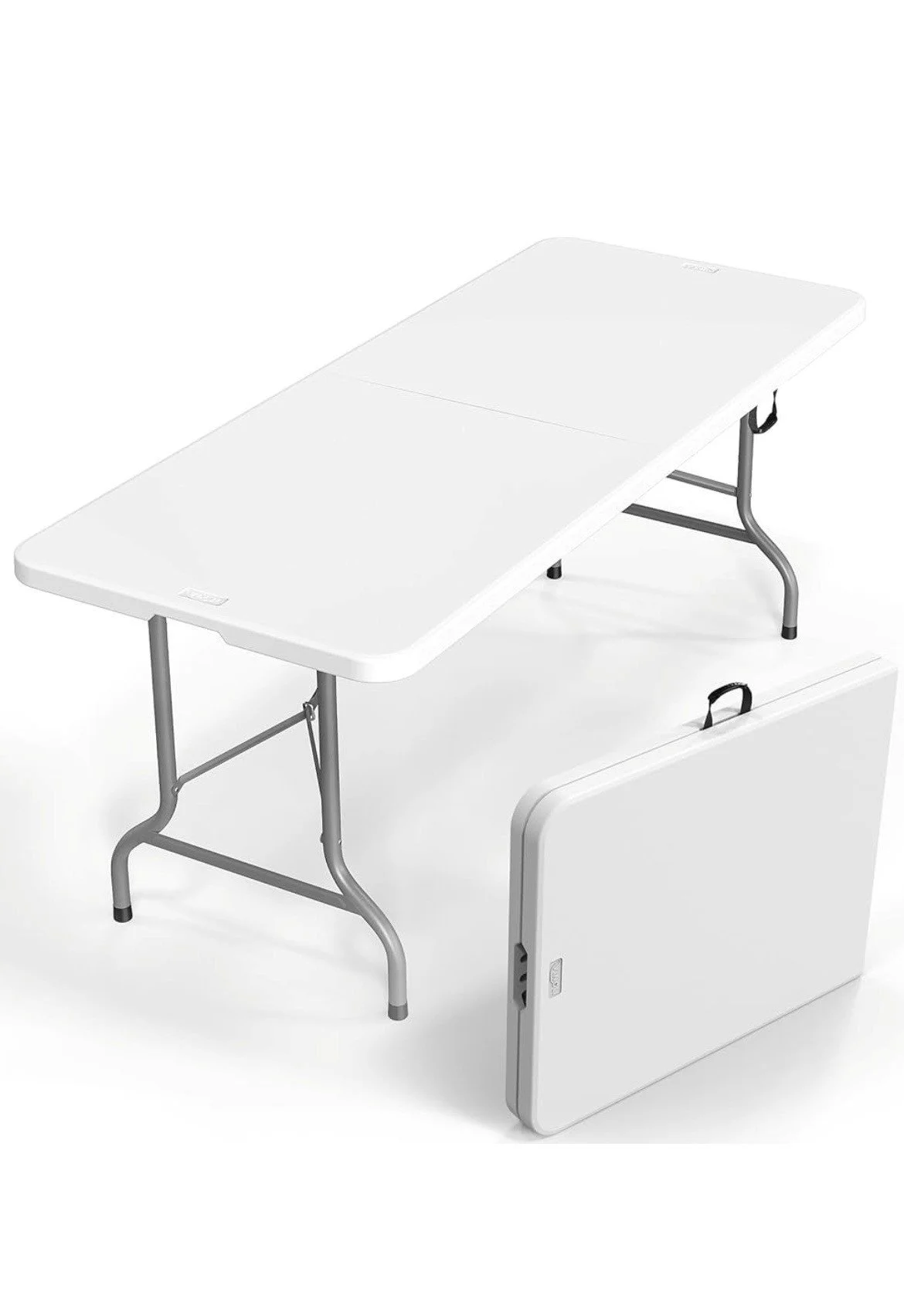 6' White Folding Tables