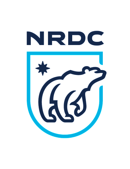 NRDC logo featuring a water silhouette with a star above it.