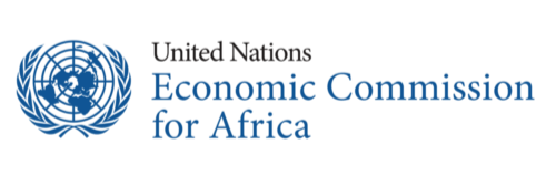 Logo of the United Nations Economic Commission for Africa, featuring a blue emblem with a world map and laurel leaves.