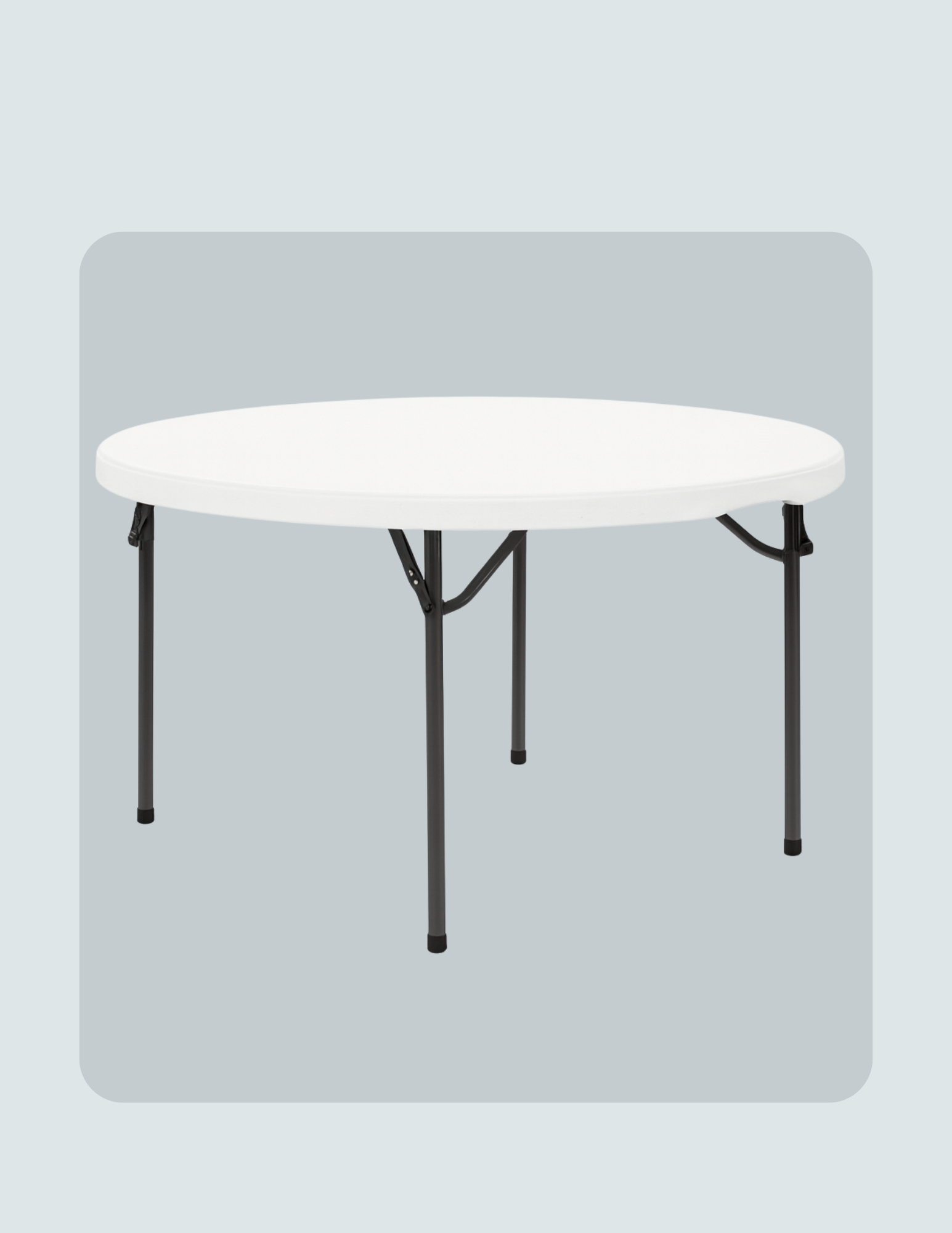 Round Plastic Folding Table (5ft)