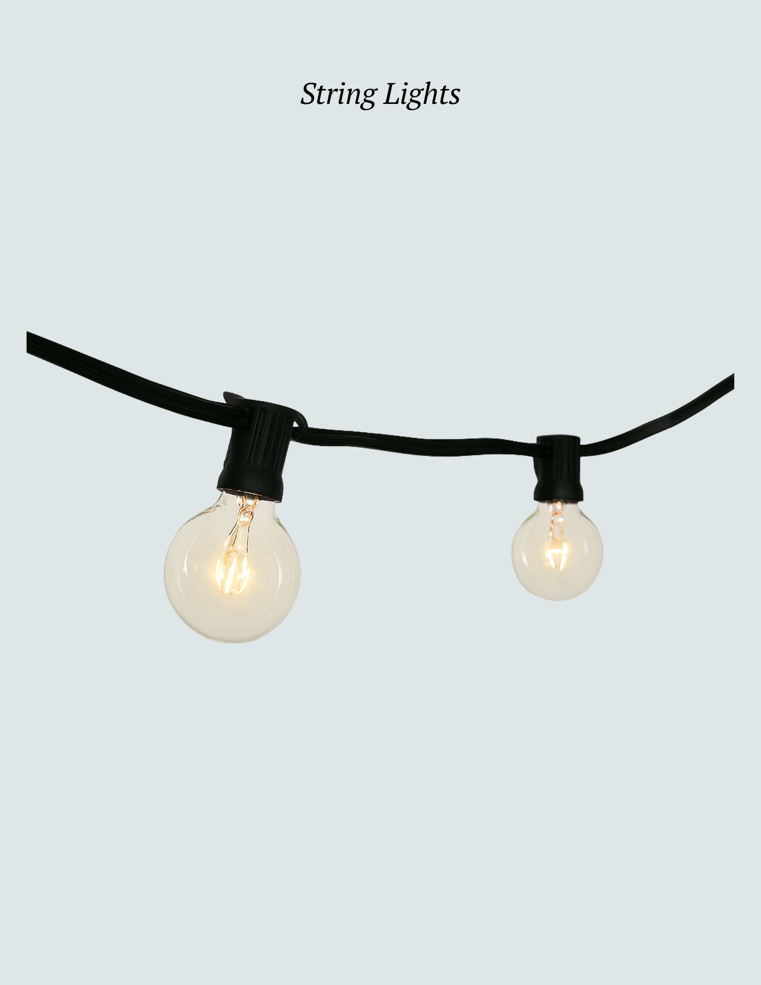 String Lights, 50ft - $30.00/ea