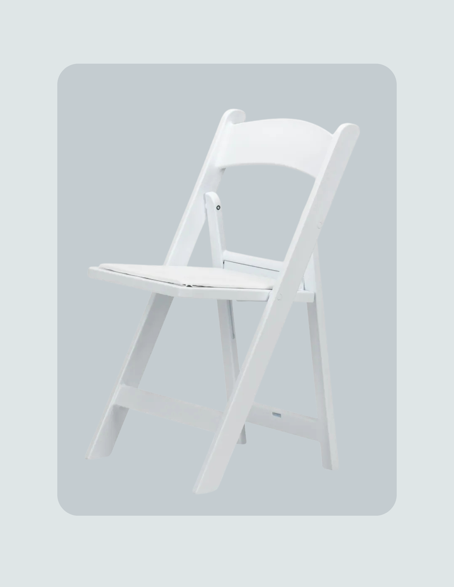 White Resin Folding Chairs