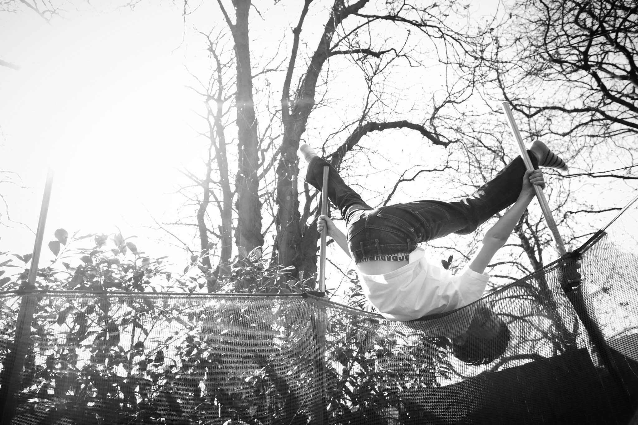 Black and white family photography