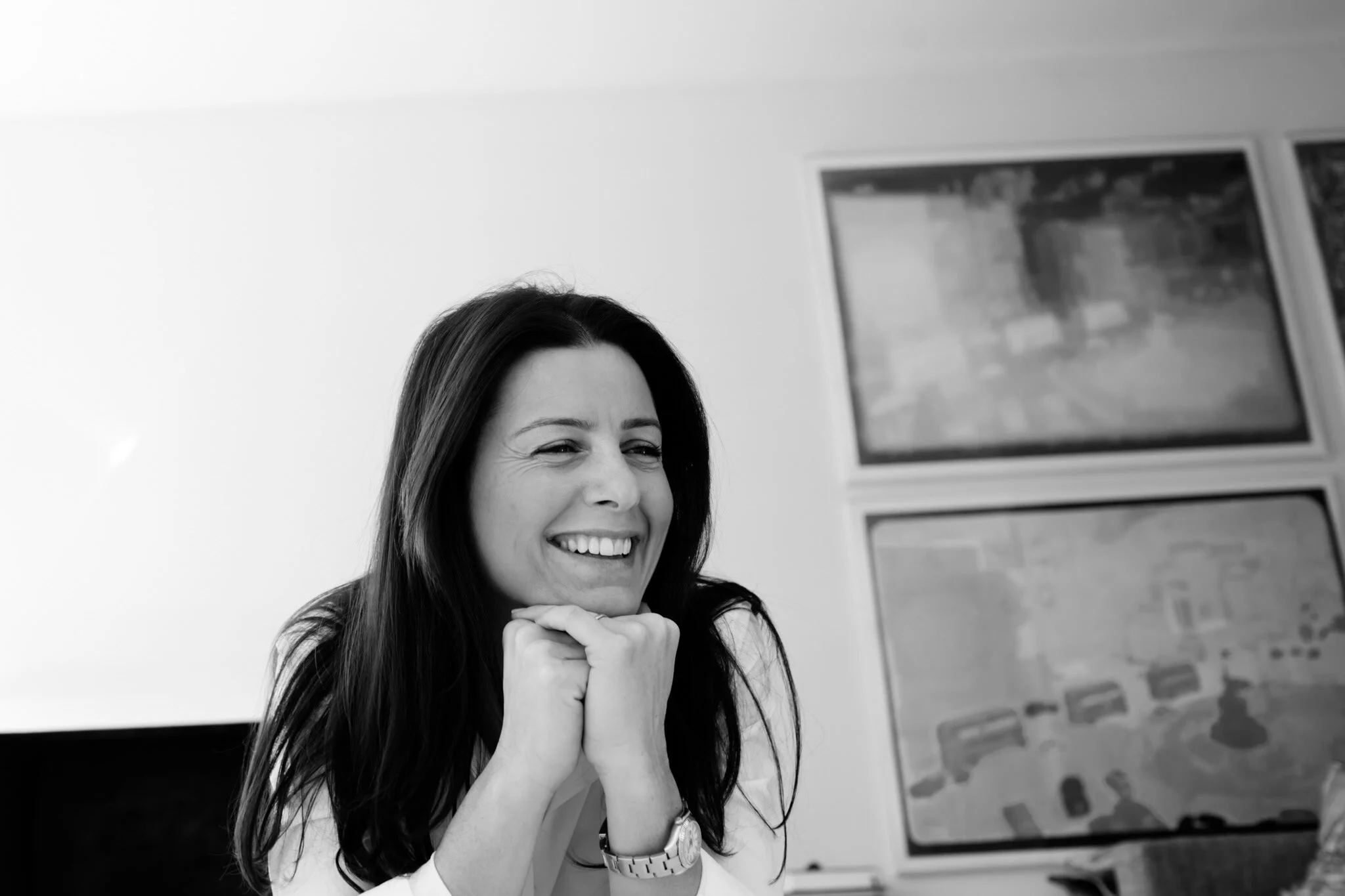 Black and white family photography