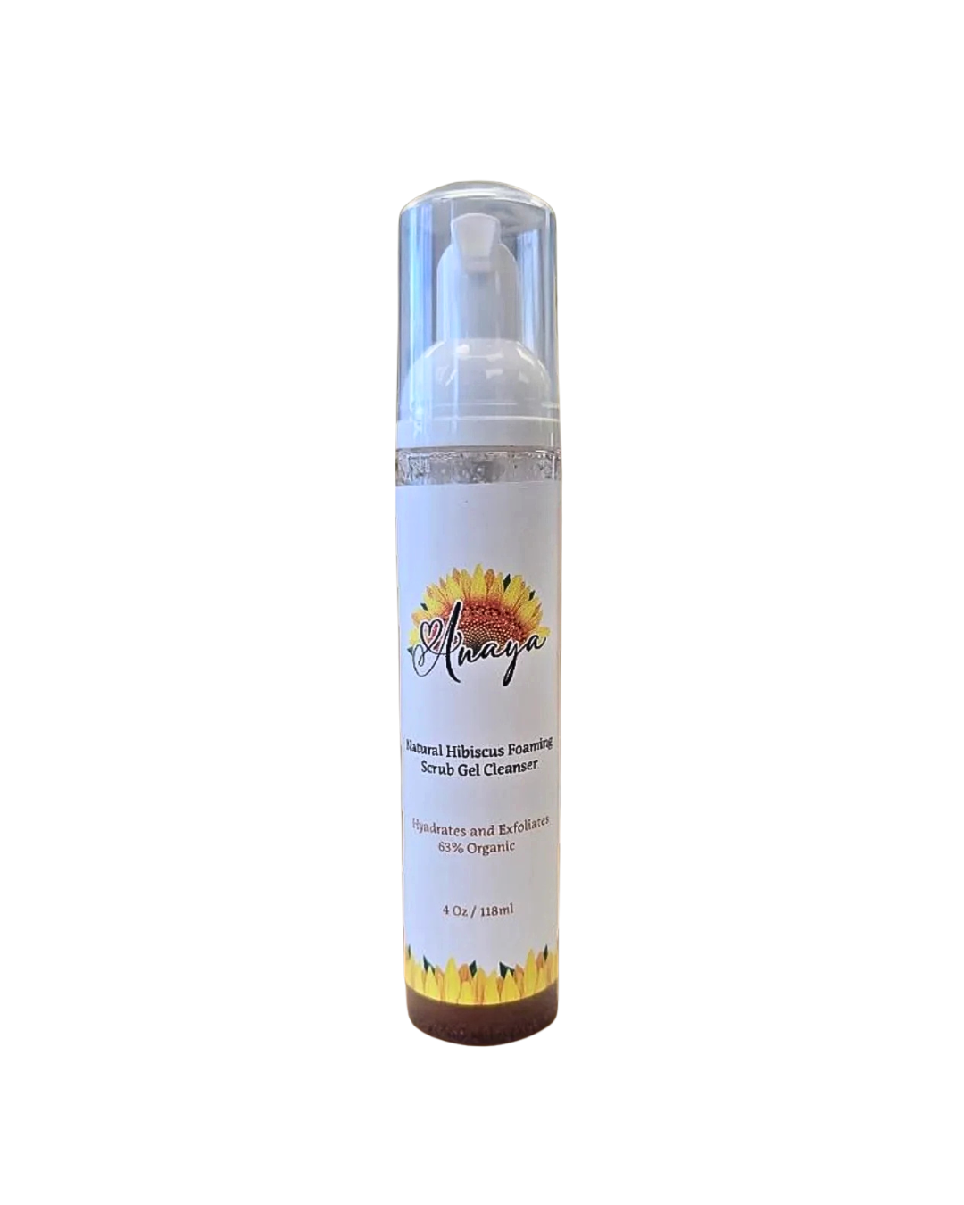 Anaya Natural Hibiscus Foaming Gel Scrub Cleanser