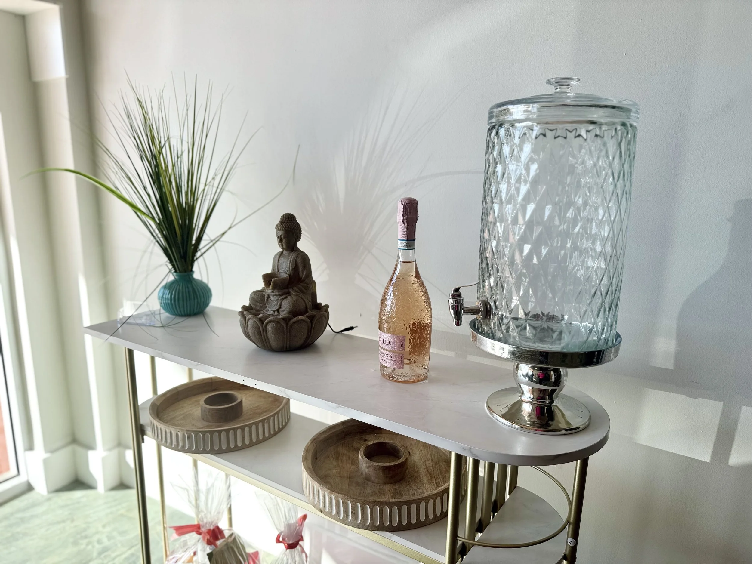 Kathy's Excellent Spa Decorative Bar Cart