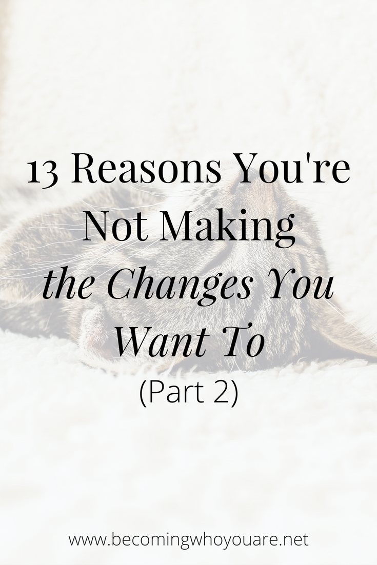 13 Reasons You're Not Making the Changes You Want To (Part 2)