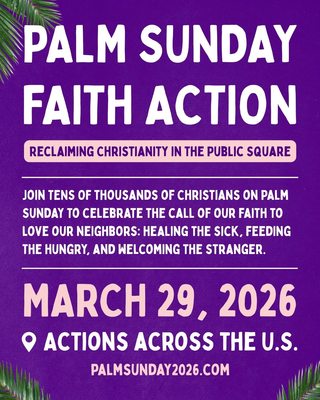 Palm Sunday Faith Action
