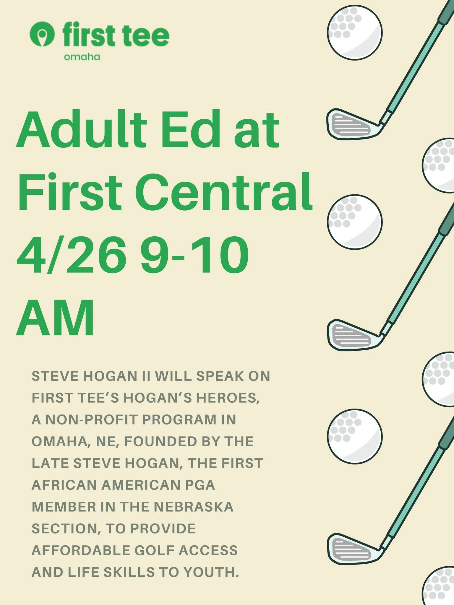 Adult Ed with First Tee Omaha