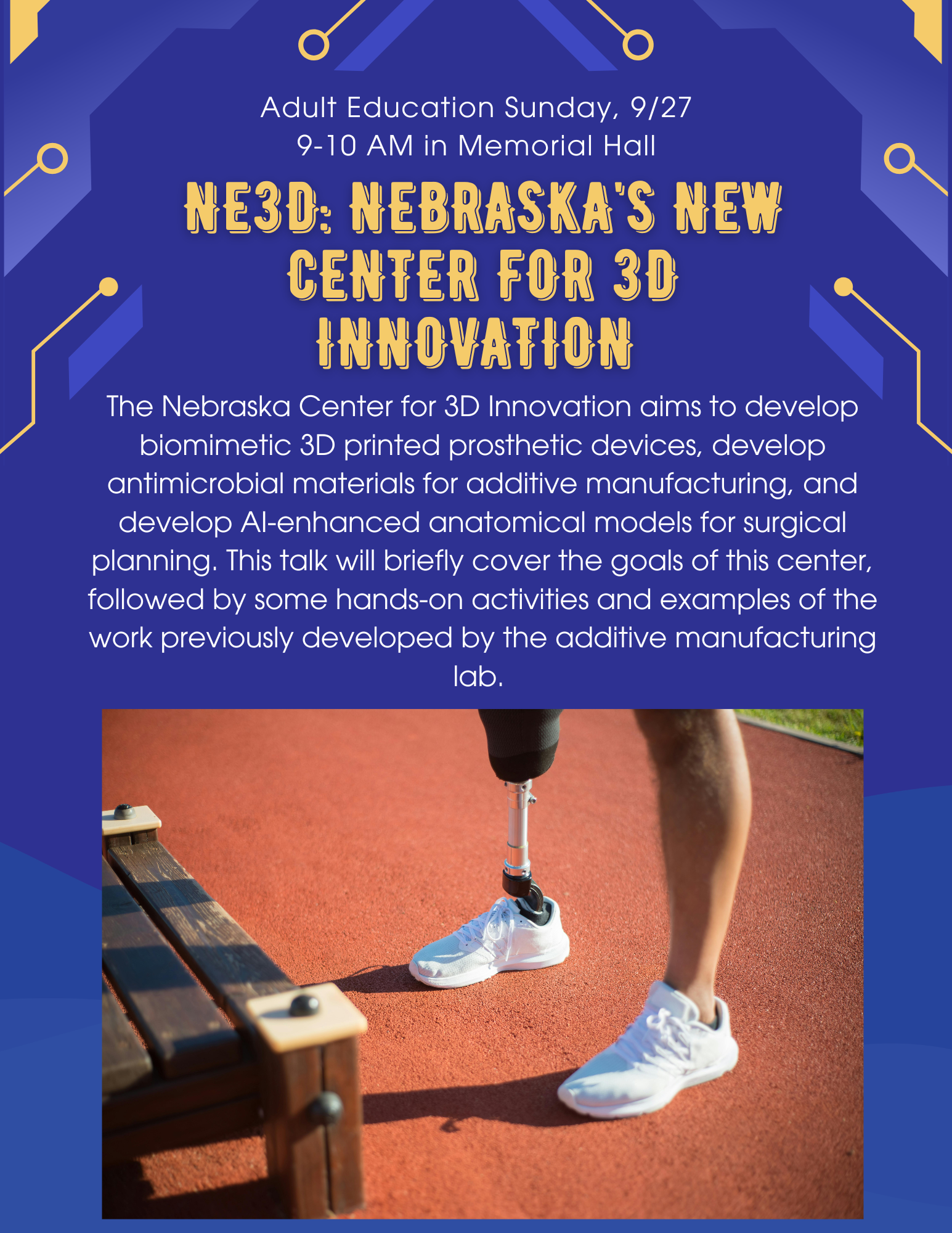 Adult Ed- NE3D: Nebraska's New Center for 3d Innovation