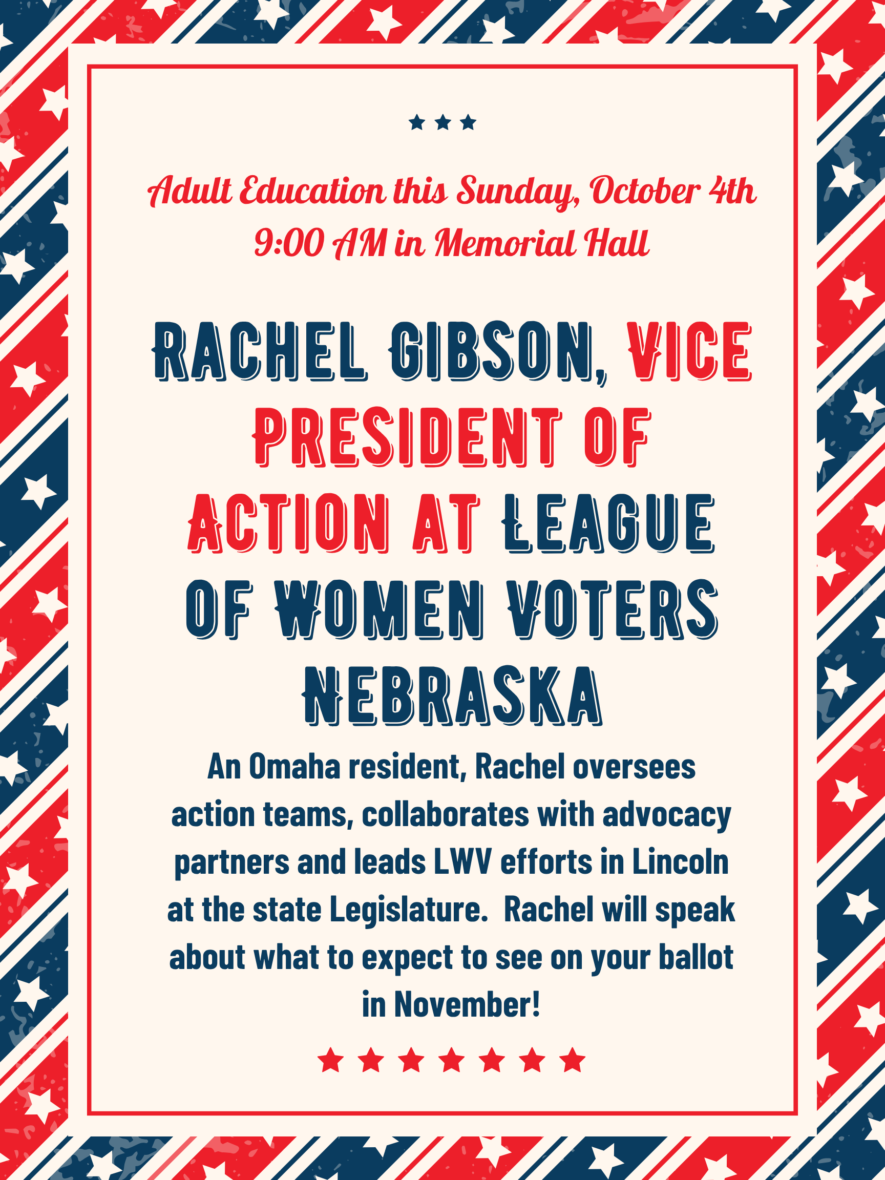 Adult Ed - League of Women Voters