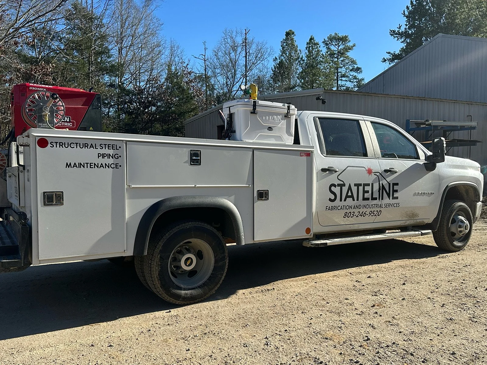Stateline Fabrication work truck and shop