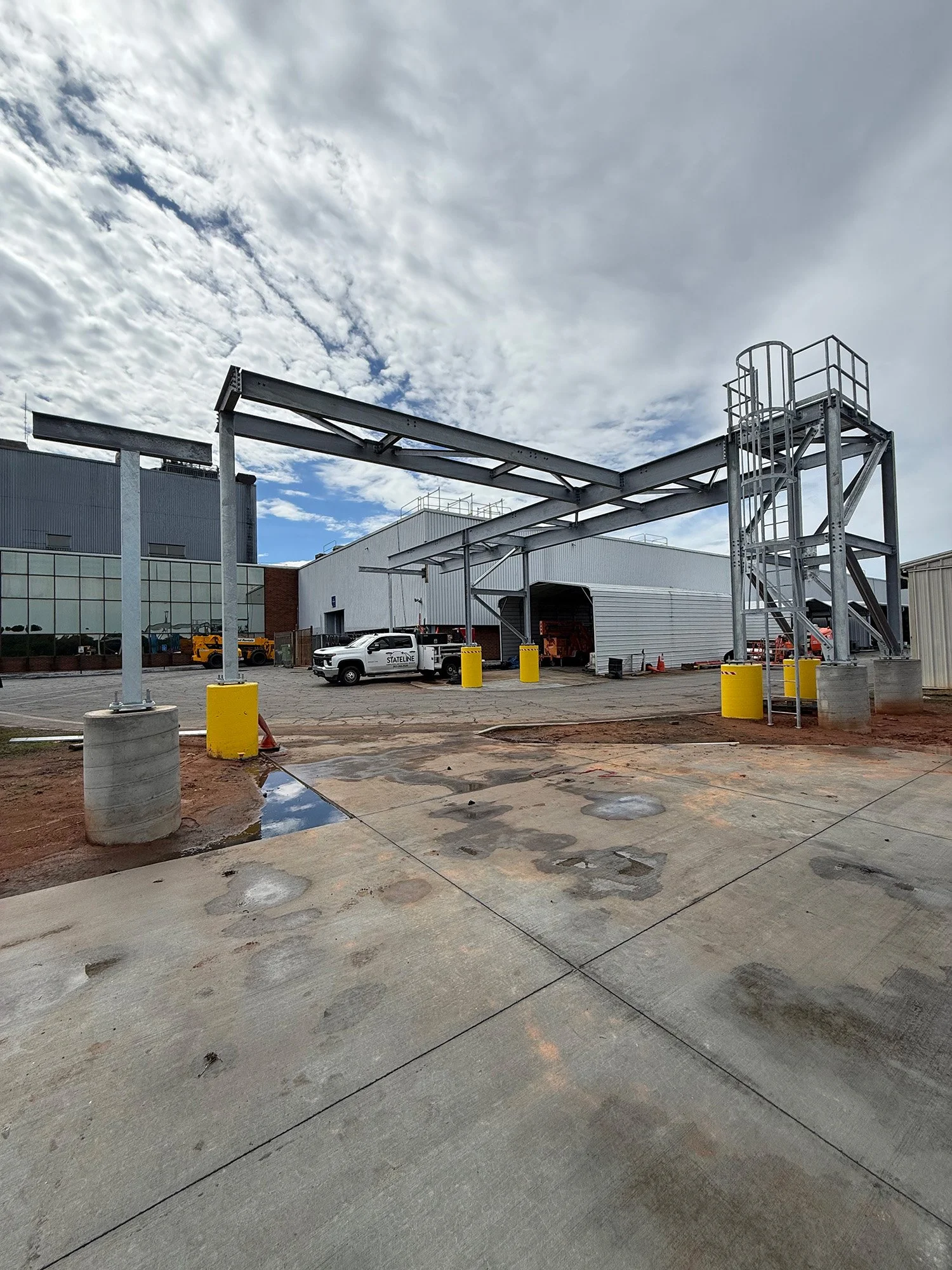 Industrial metal fabrication project by Stateline Fabrication