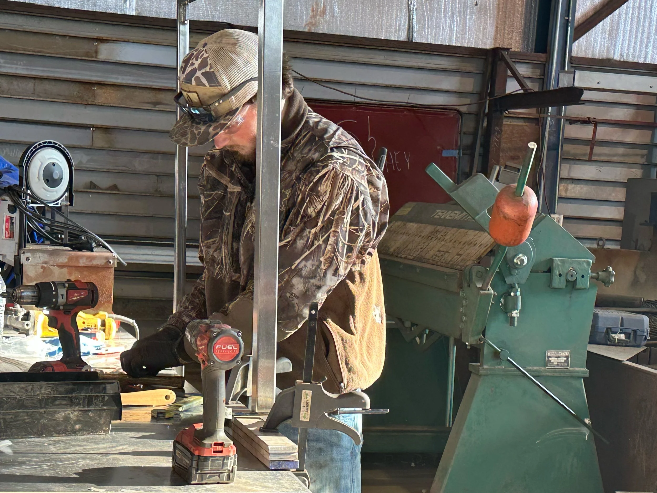 Metal fabrication work in progress in Lancaster, South Carolina