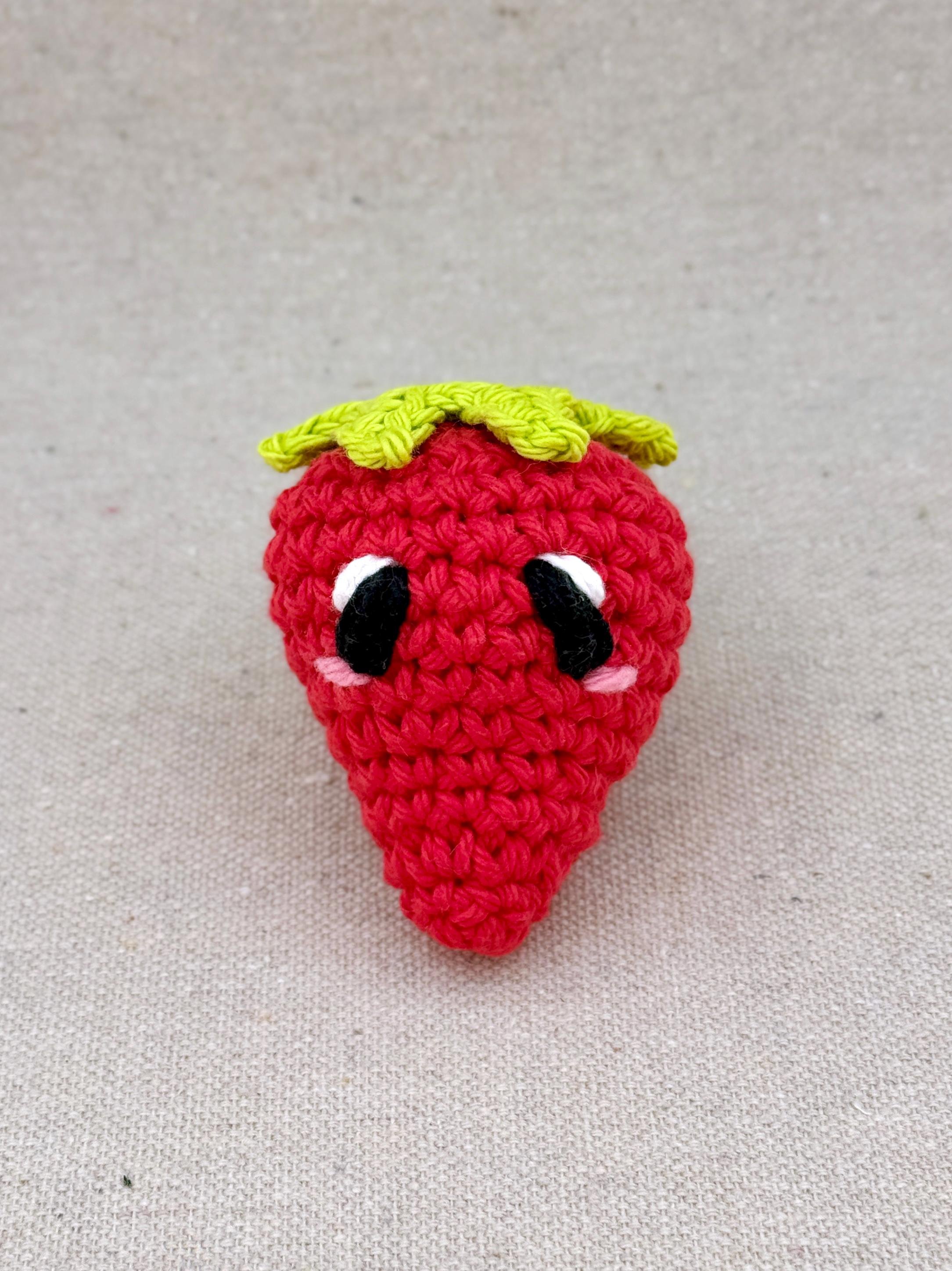 Eco-Friendly Amigurumi Strawberry Plush